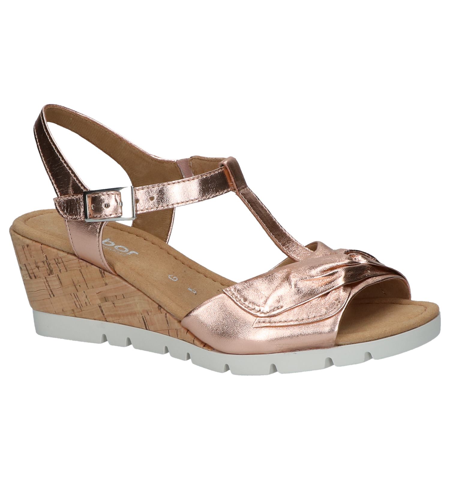 Gabor Sandales à talons en Or rose | TORFS.BE | Livraison et Acheter des chaussures confortables Gabor Sandales