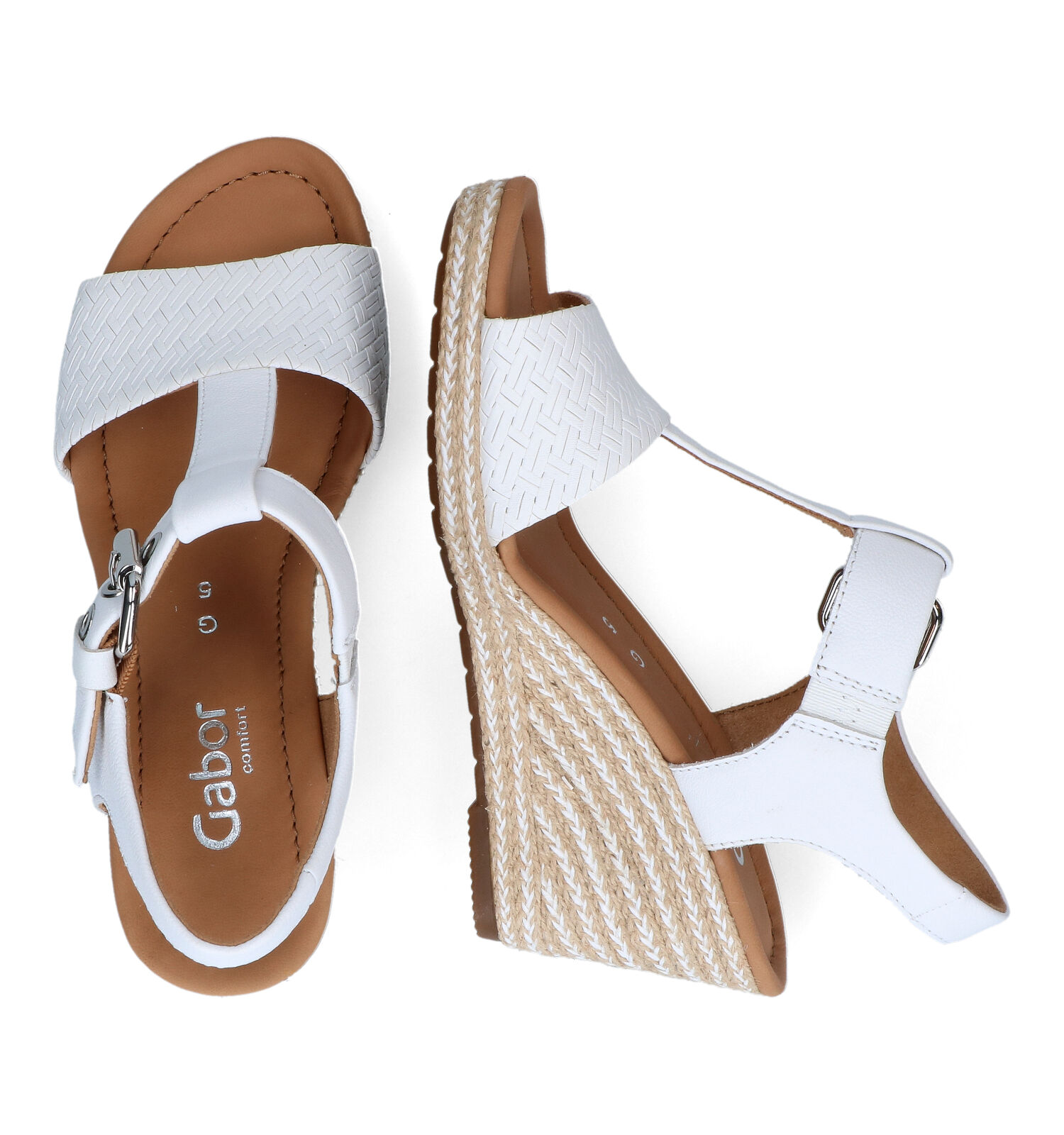 Gabor Witte Sandalen | TORFS.BE | Gratis verzend en retour