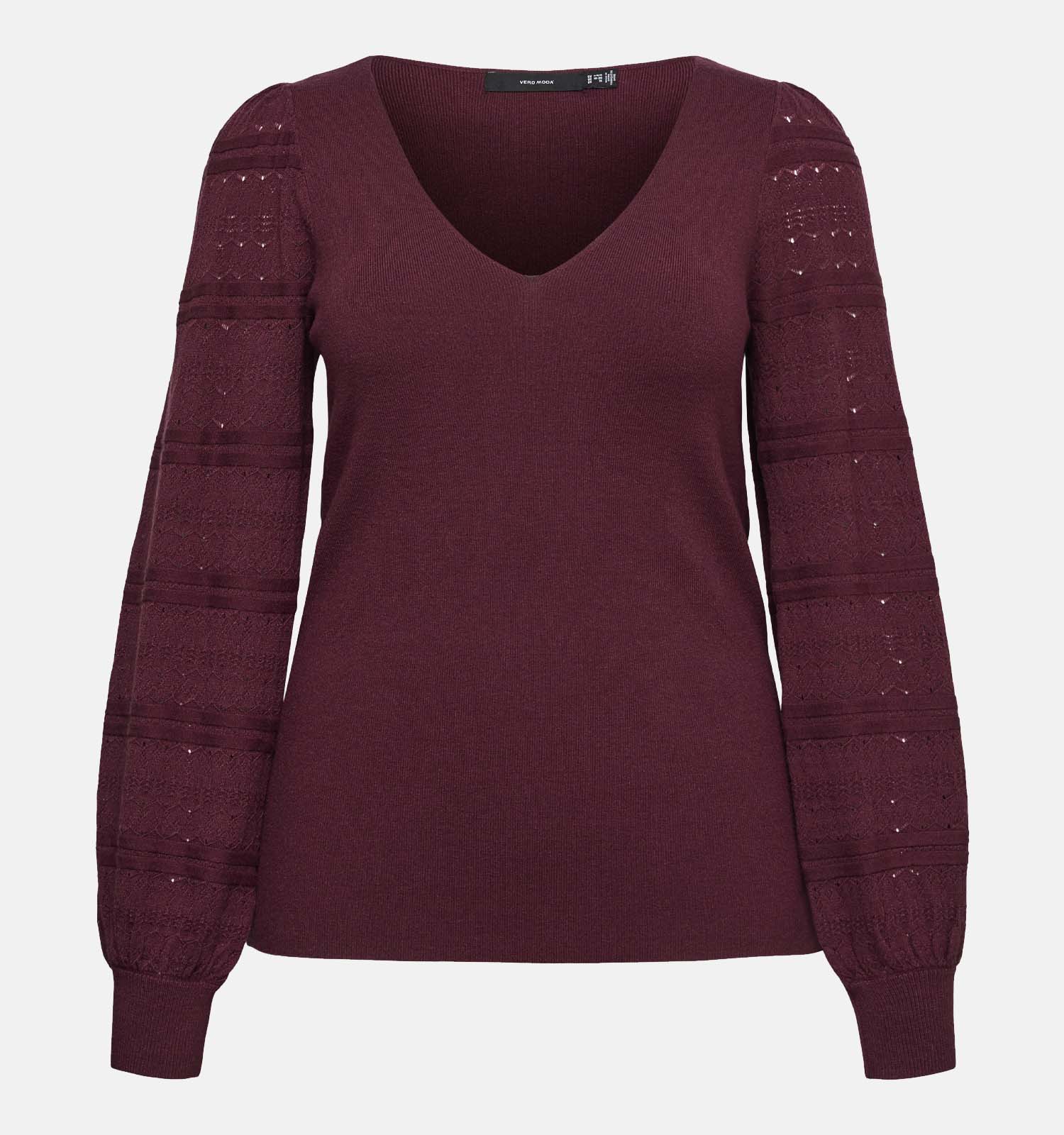 Vero Moda Curve New Limone Bordeaux Blouse