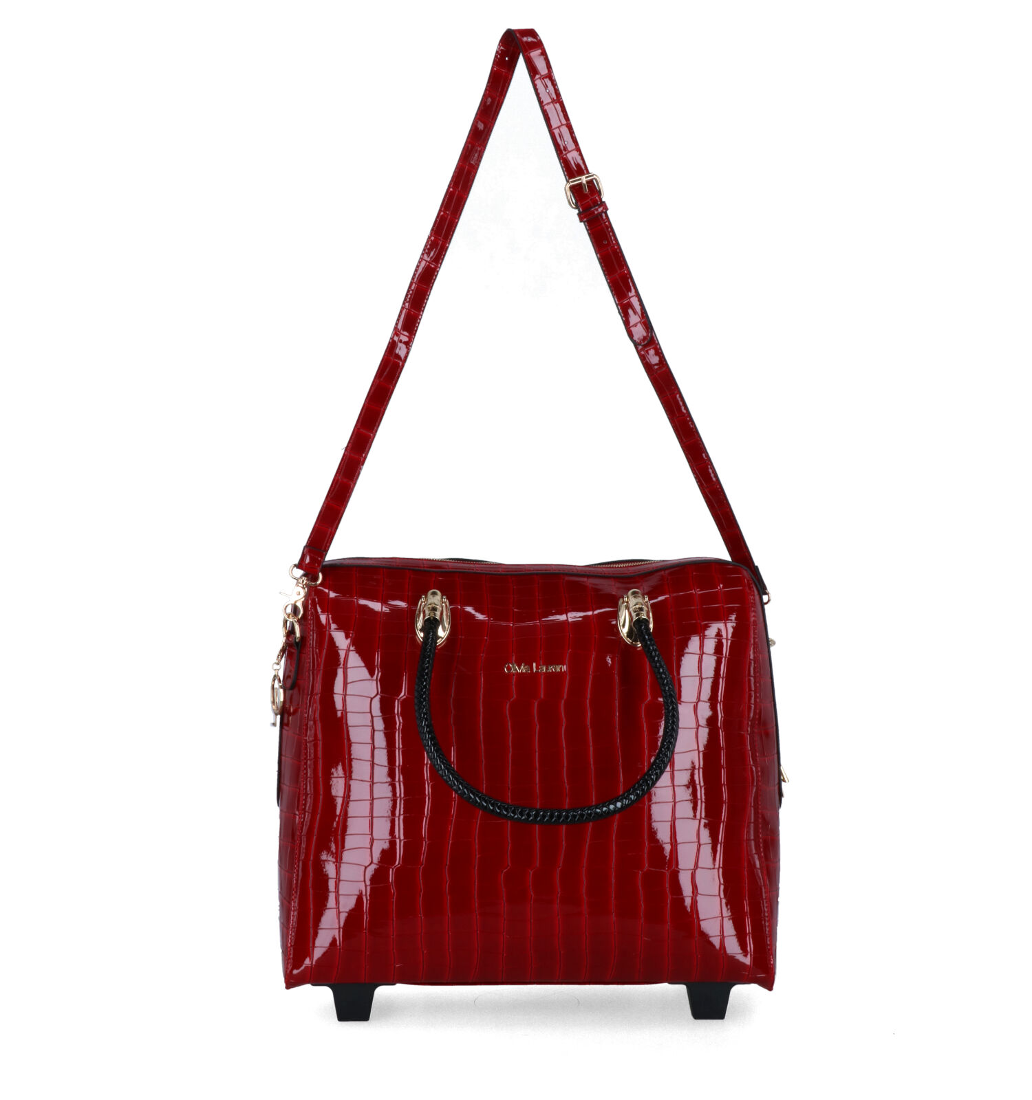 Sacoche ordinateur Olivia Lauren Stripes 15 pouces Rouge - Stripes-PC 