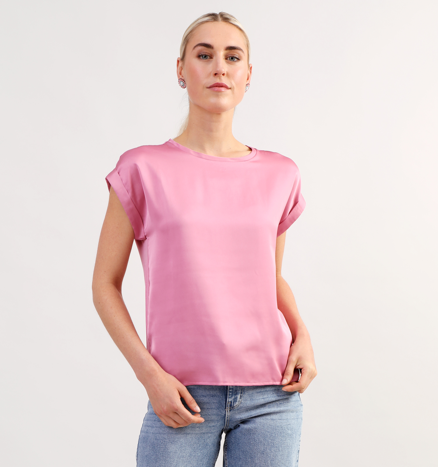 Vila Ellette Roze T shirt Dames T shirts Online op TORFS.BE