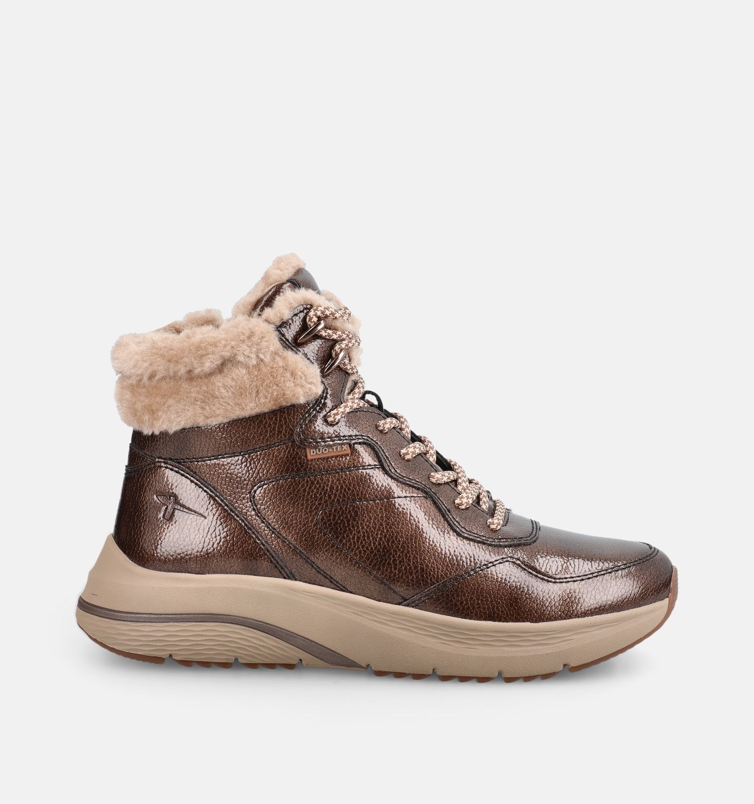 Tamaris Boots à lacets en Brun