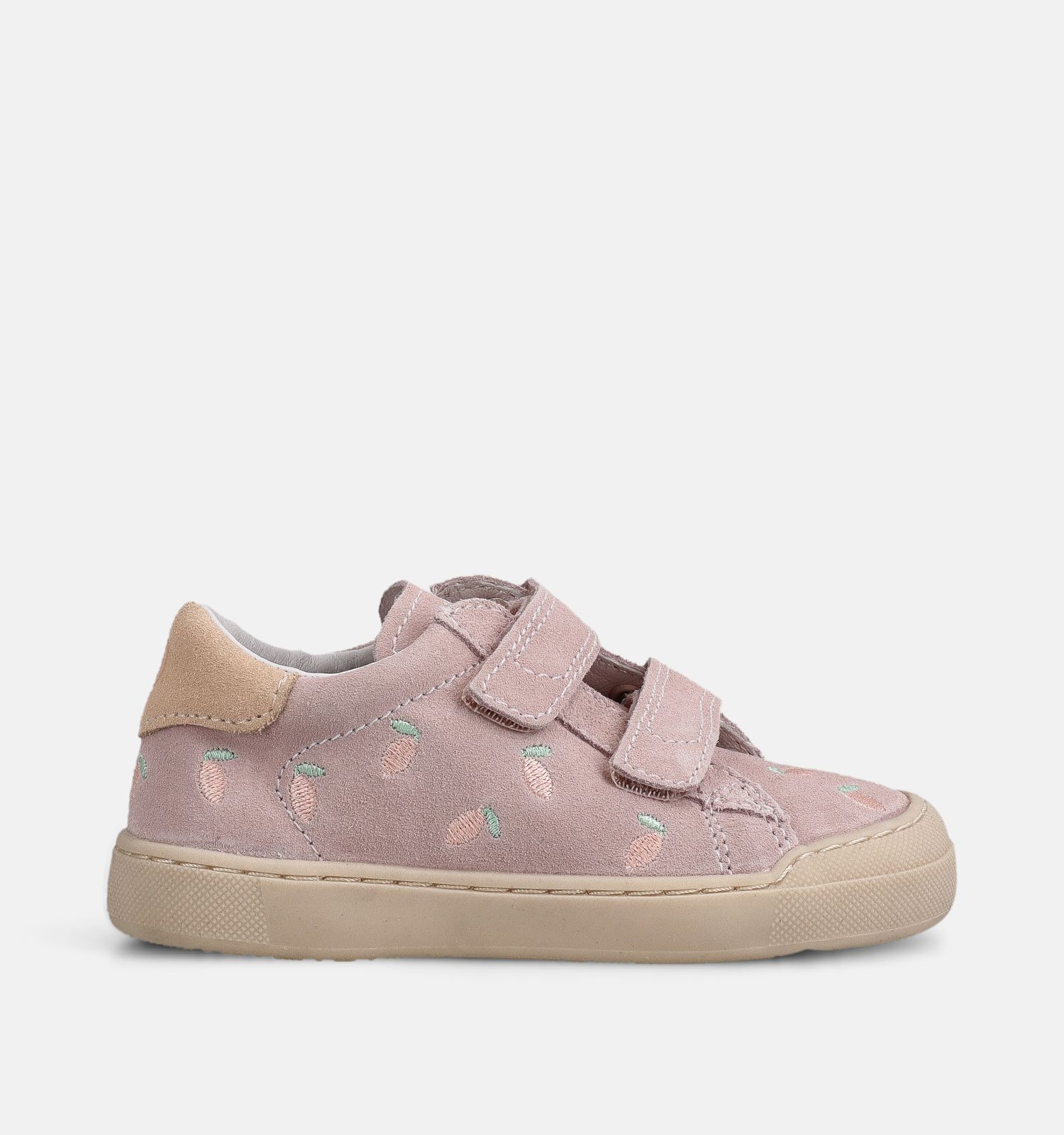 Naturino Eindhoven 2 VL. Suede Embroidery Roze Sneakers