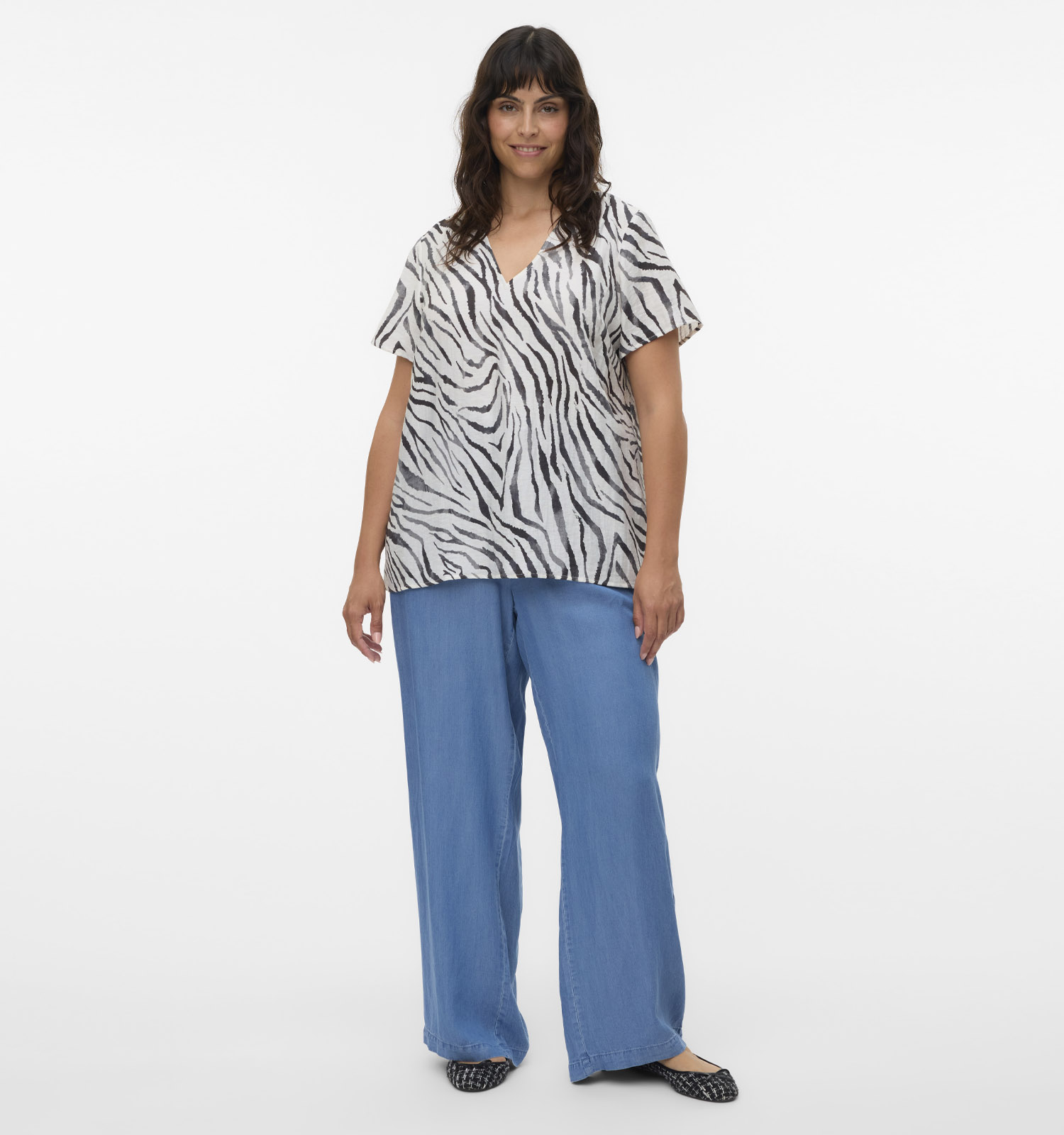 Vero Moda Curve Bree Blauwe Broek L32