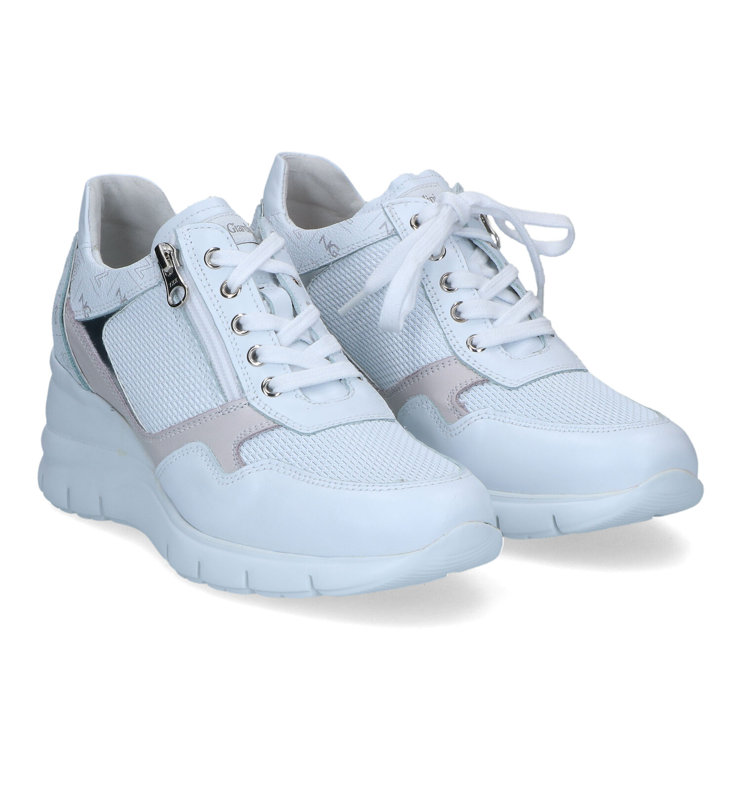 gevangenis Zeeman Stier NeroGiardini Witte Wedge Sneakers | TORFS.BE | Gratis verzend en retour