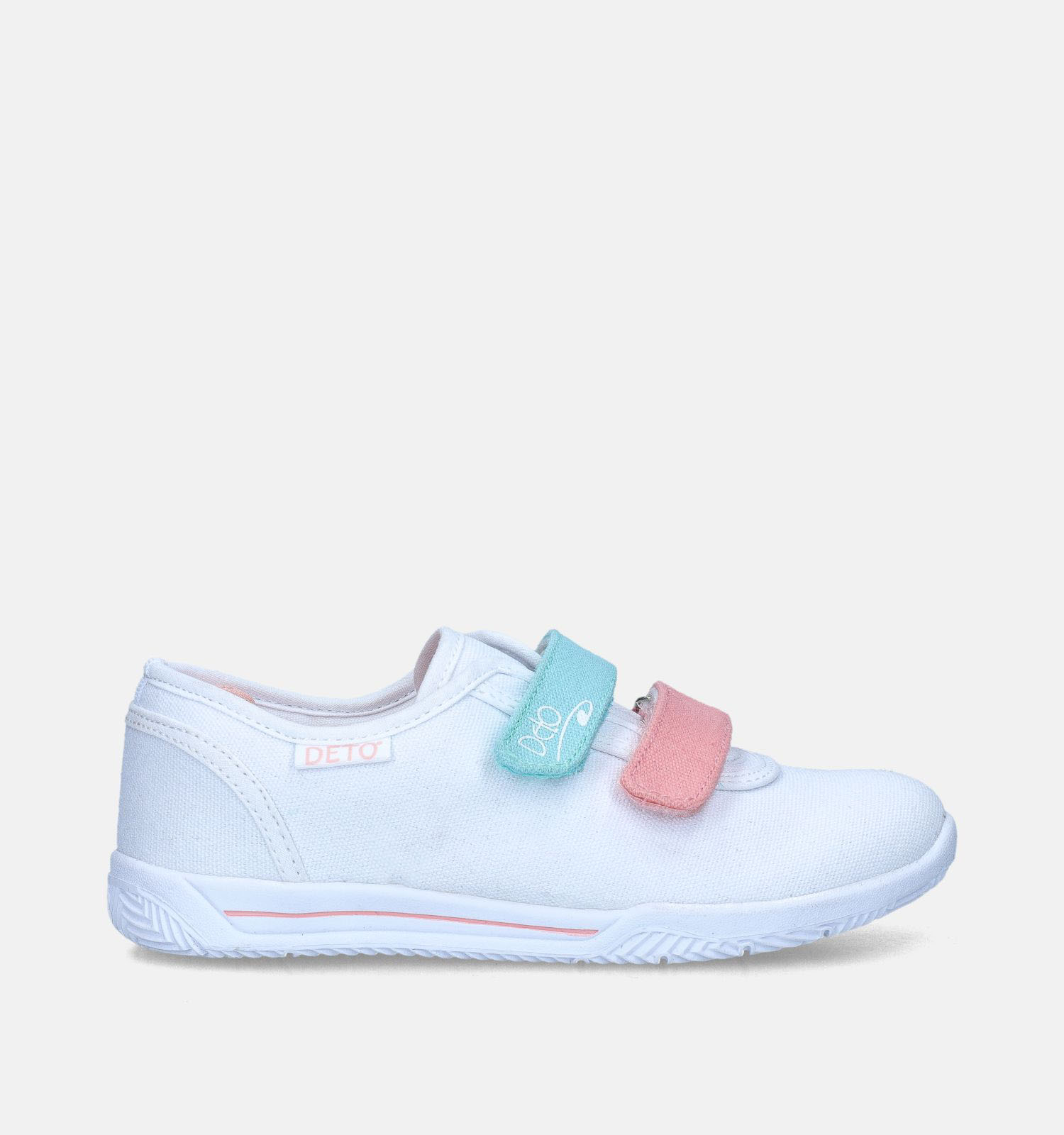 Deto Witte Turnpantoffels met Velcro | TORFS.BE | Gratis verzend en retour