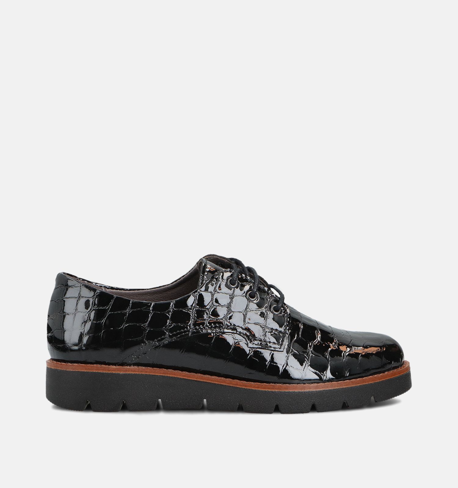 Solemade Zoe Chaussures à lacets en Noir