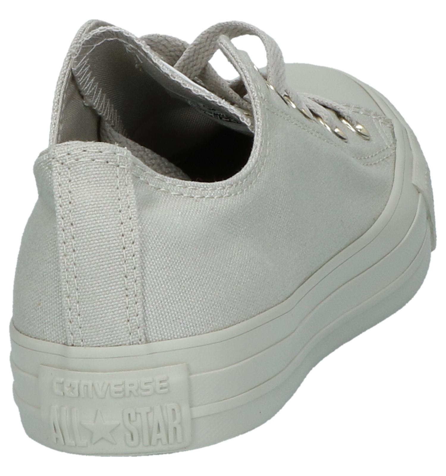 converse grise clair basse