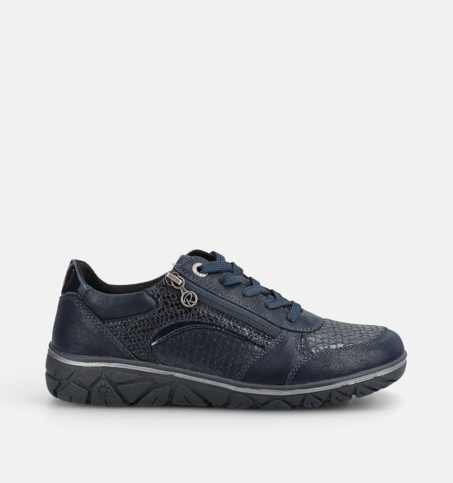 Relife Donkerblauwe Schoenen met Veter en Rits