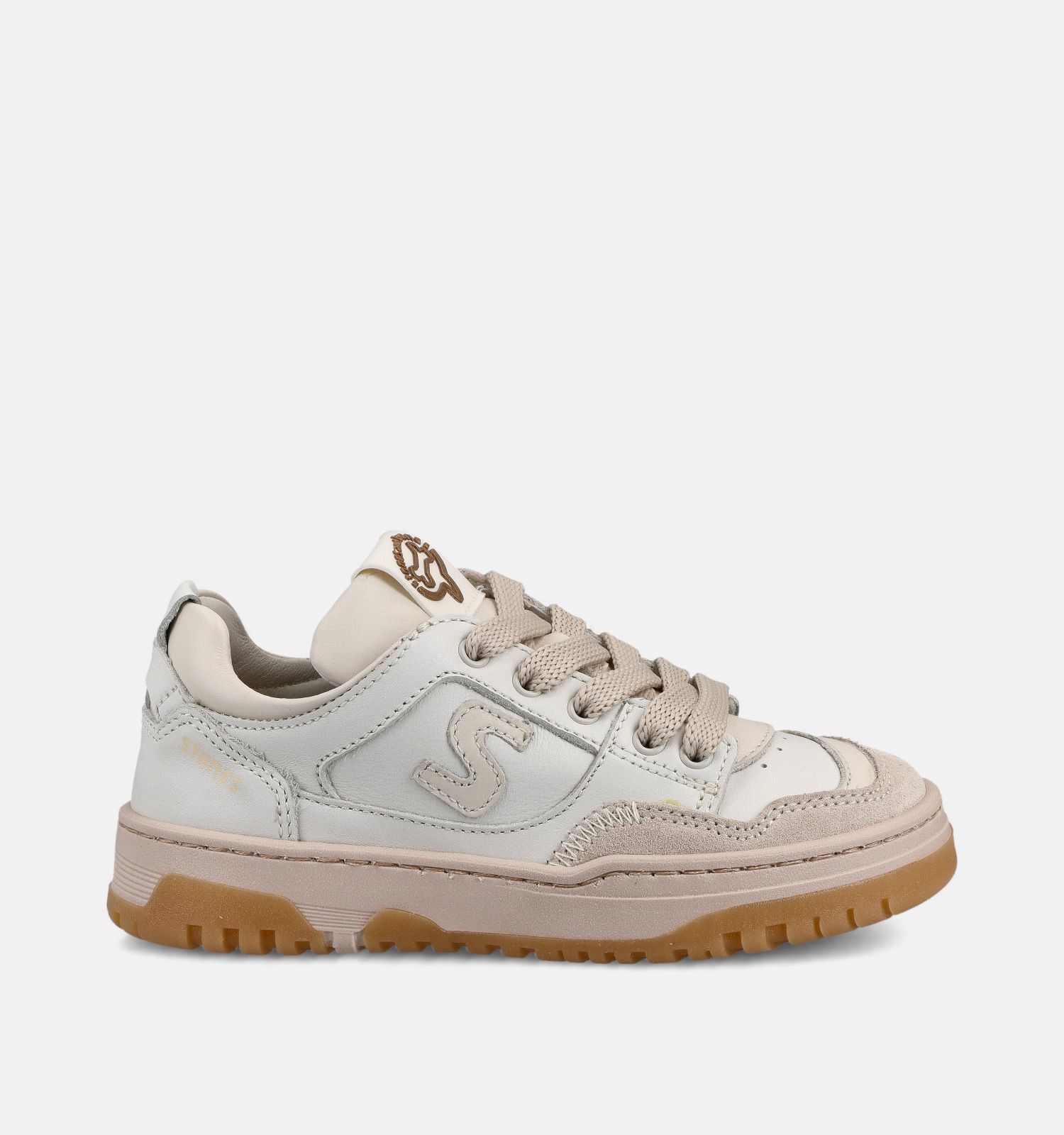 STONES and BONES Macan Witte Lage Sneakers