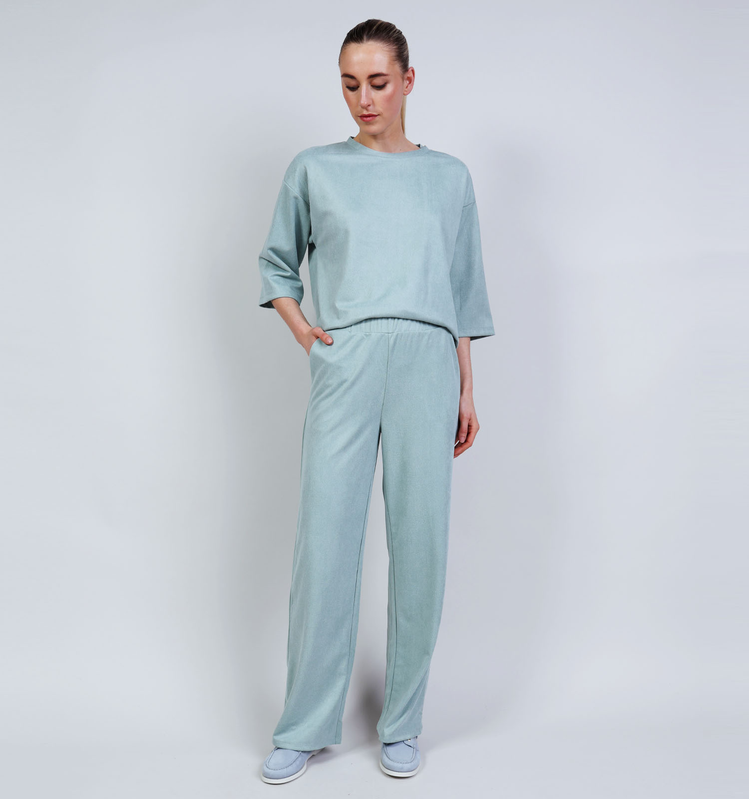 Vila Sudas Pantalon classique en Vert