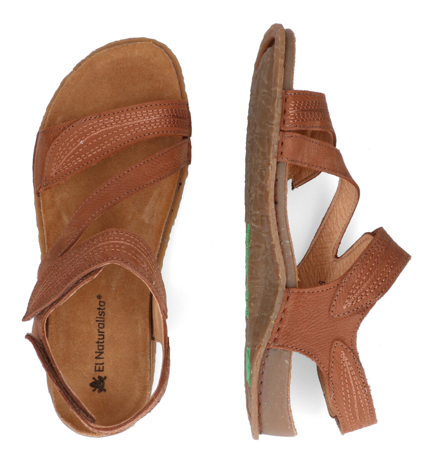 draai Seminarie Infrarood El Naturalista Panglao Cognac Sandalen | Dames Sandalen