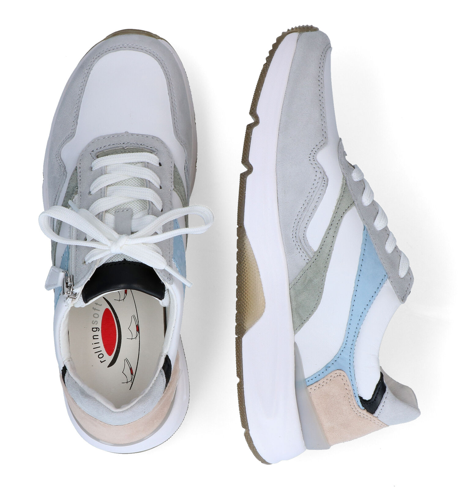 Gabor Rollingsoft Grijze Sneakers | TORFS.BE | Gratis verzend en retour