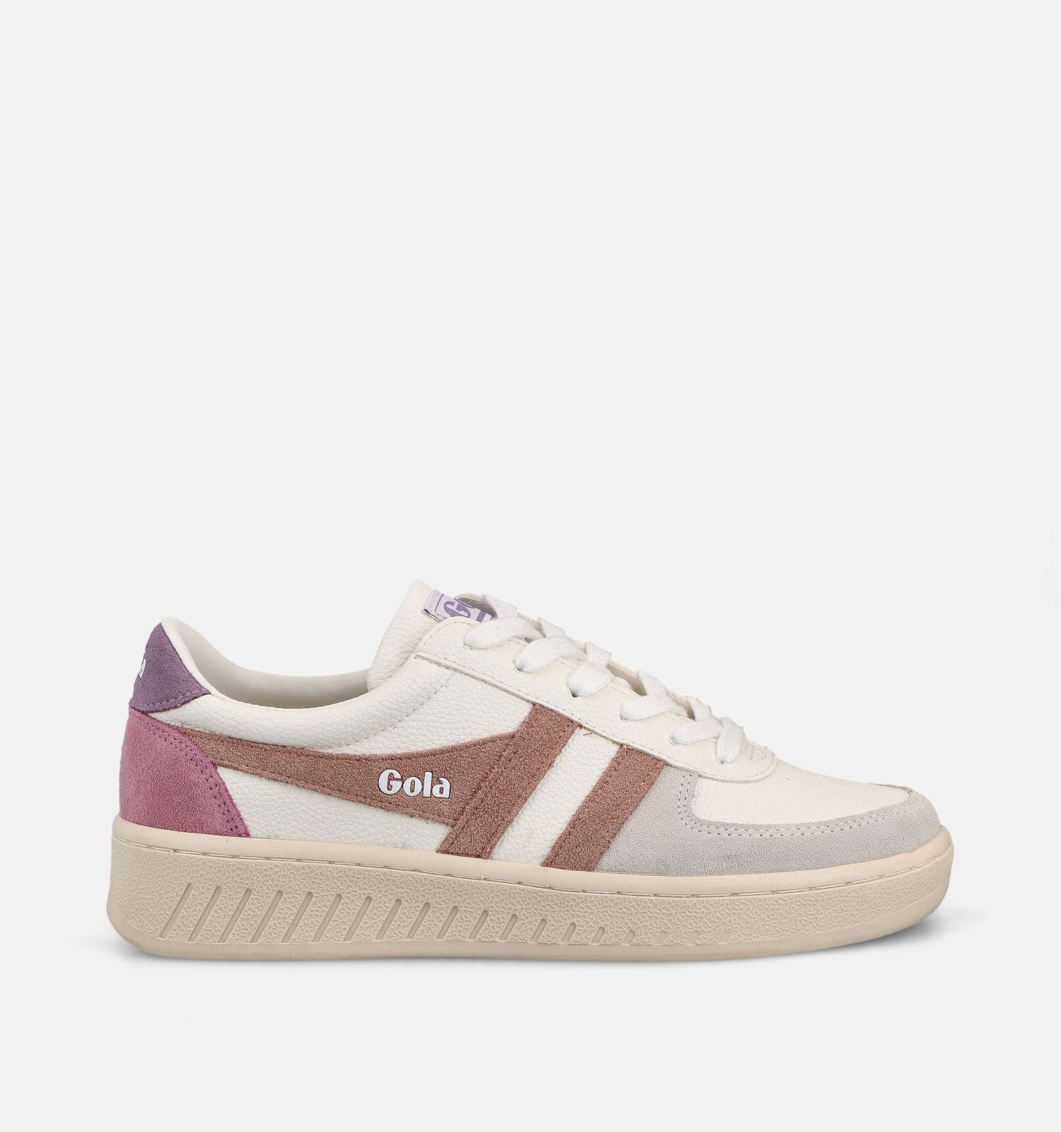Gola Grandslam Trident Witte/Roze Sneakers