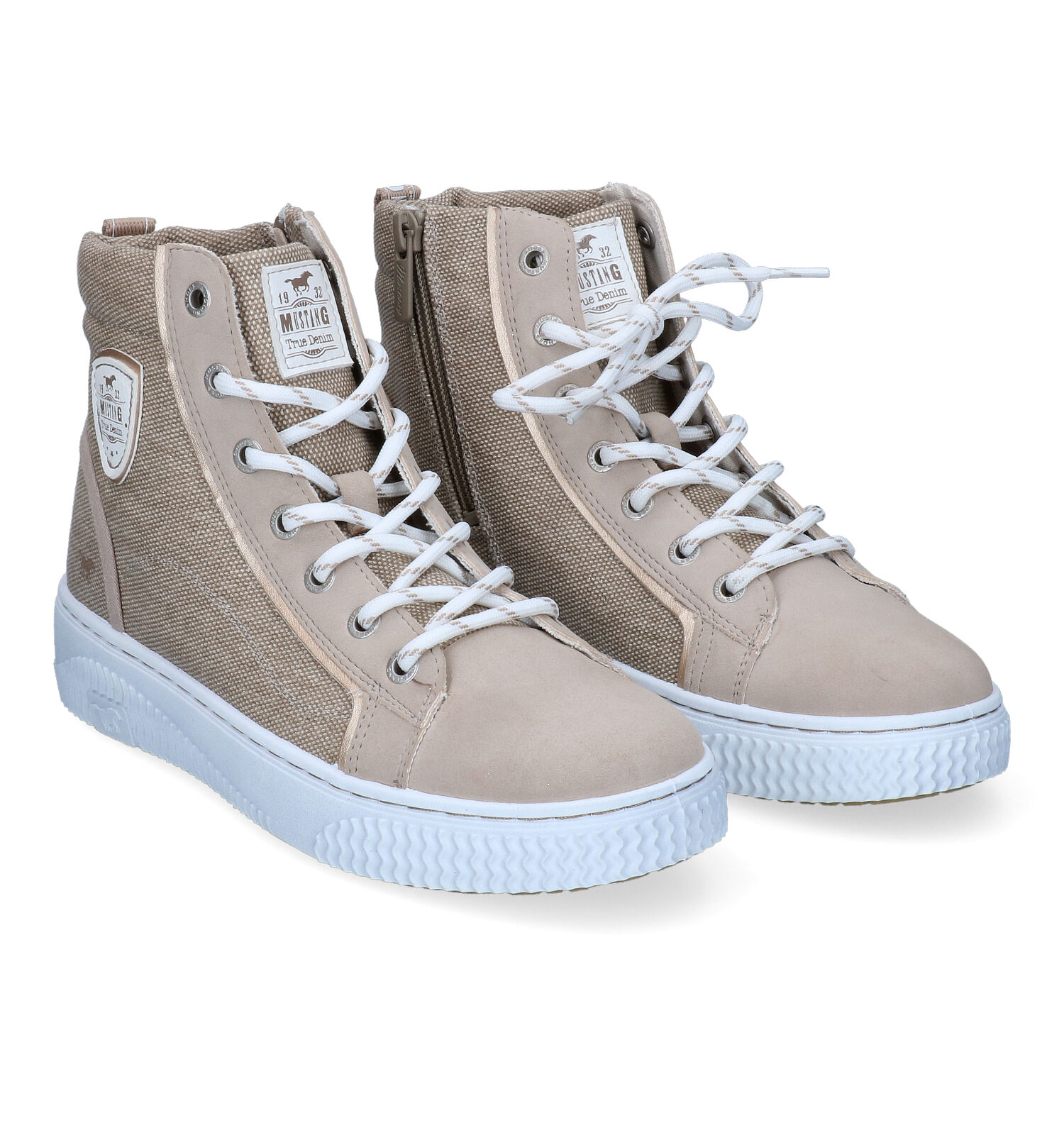 Mustang Beige Sneakers | TORFS.BE | Gratis verzend en retour