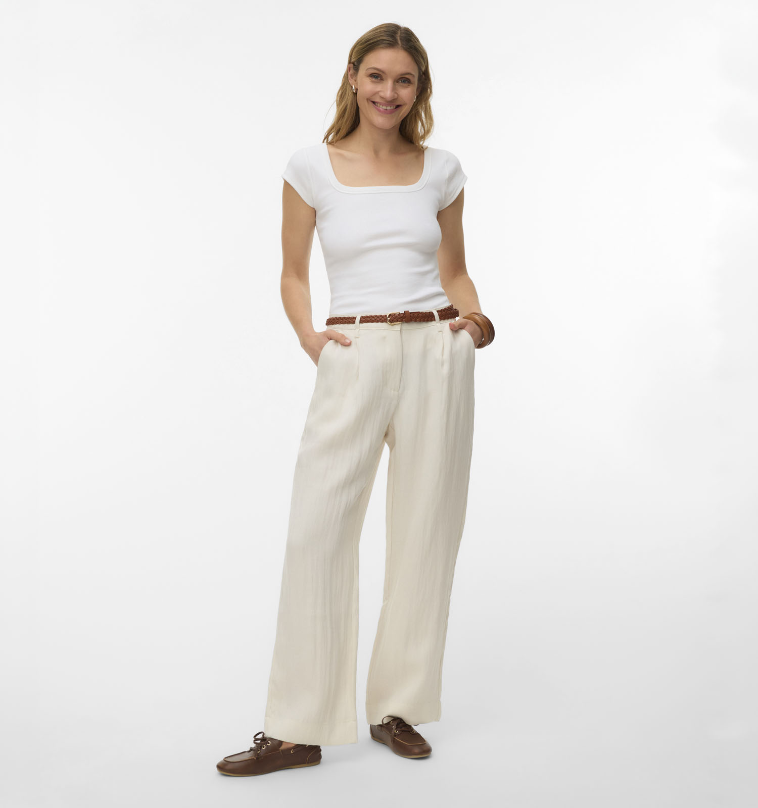 Vero Moda Jaden Ecru Broek