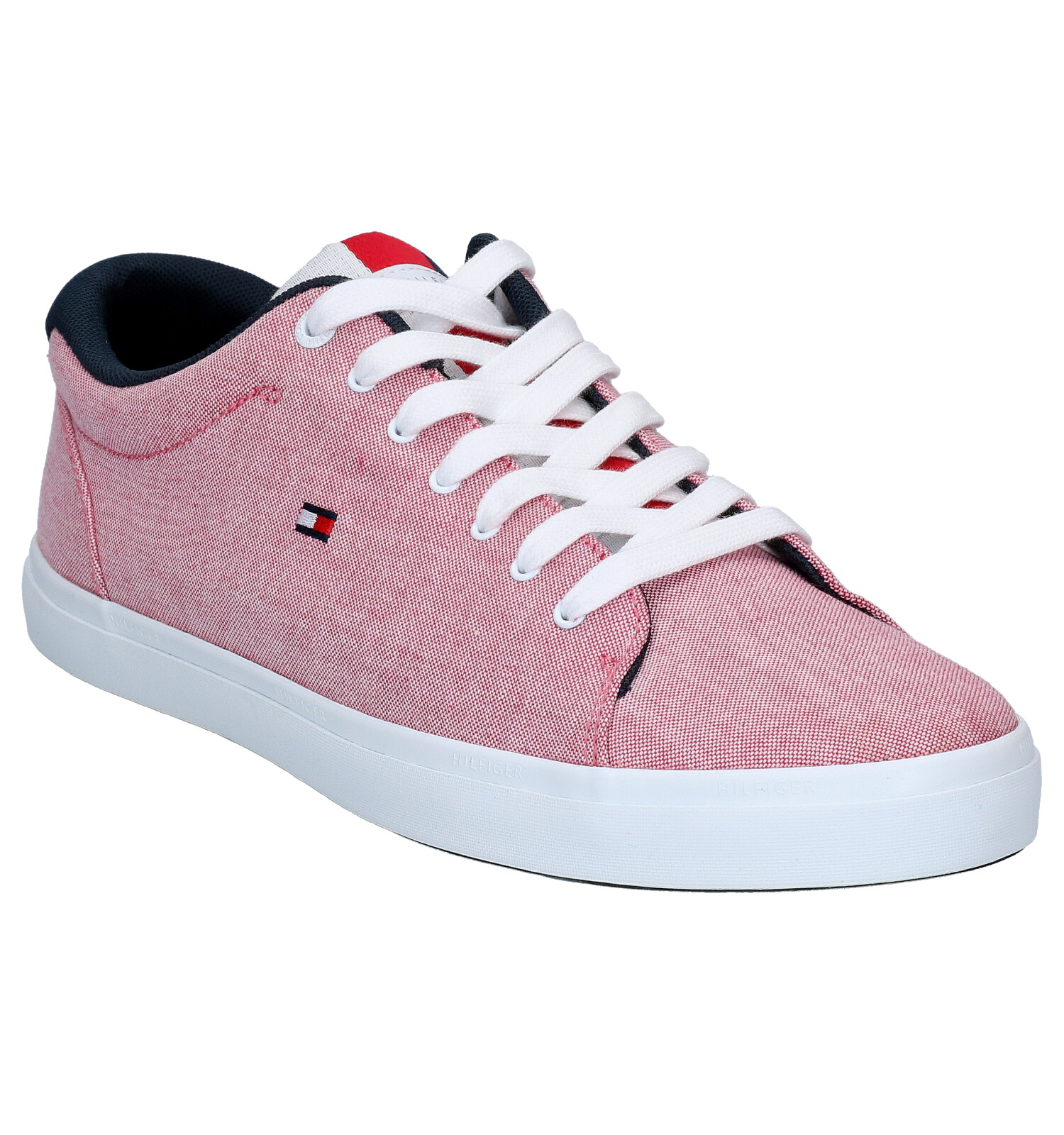 Tommy Hilfiger Essential Rode Sneakers | TORFS.BE | Gratis verzend en retour