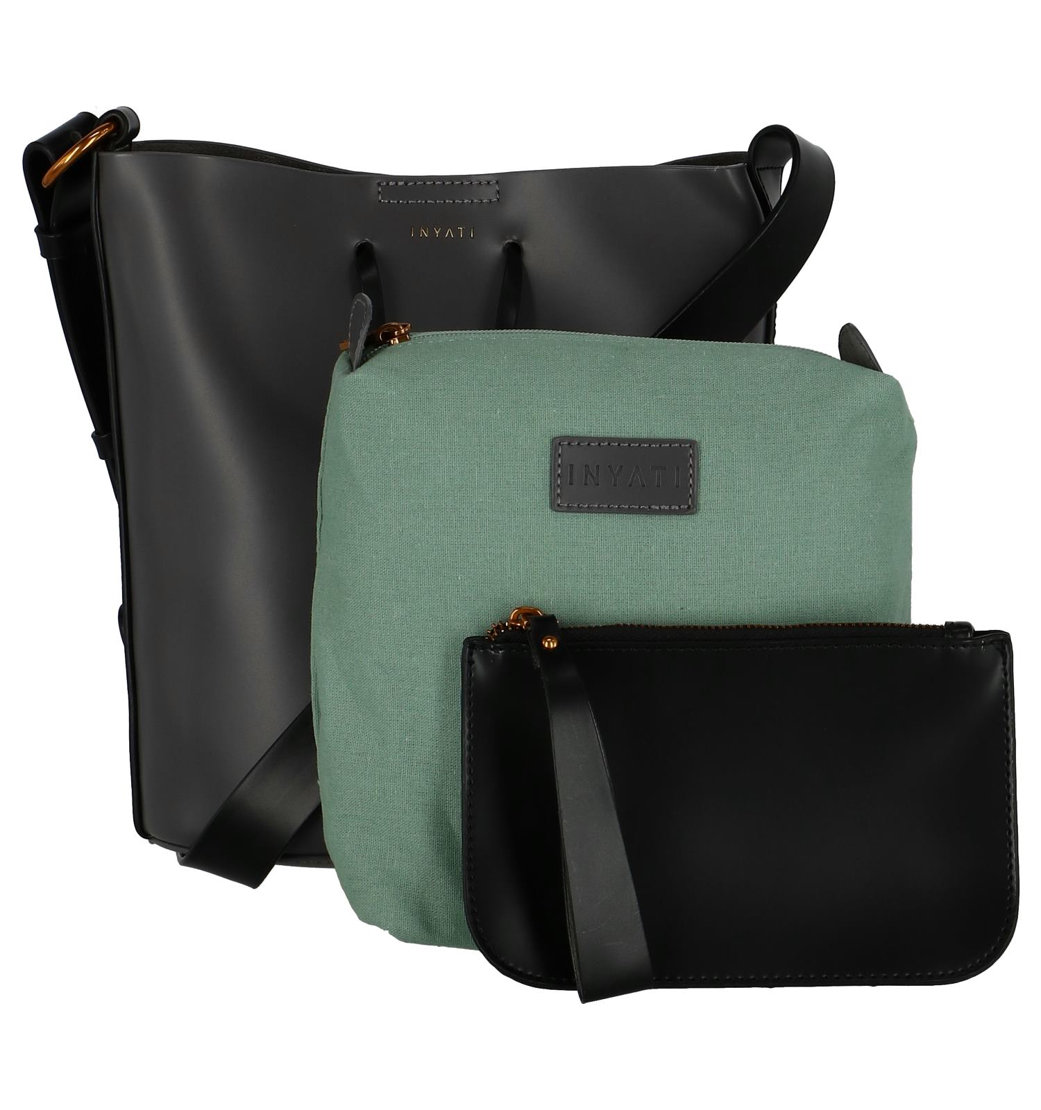 Crossbody Torfs be Nora Inyati Vegan Tas Zwartdonkergrijze O1xawqdd