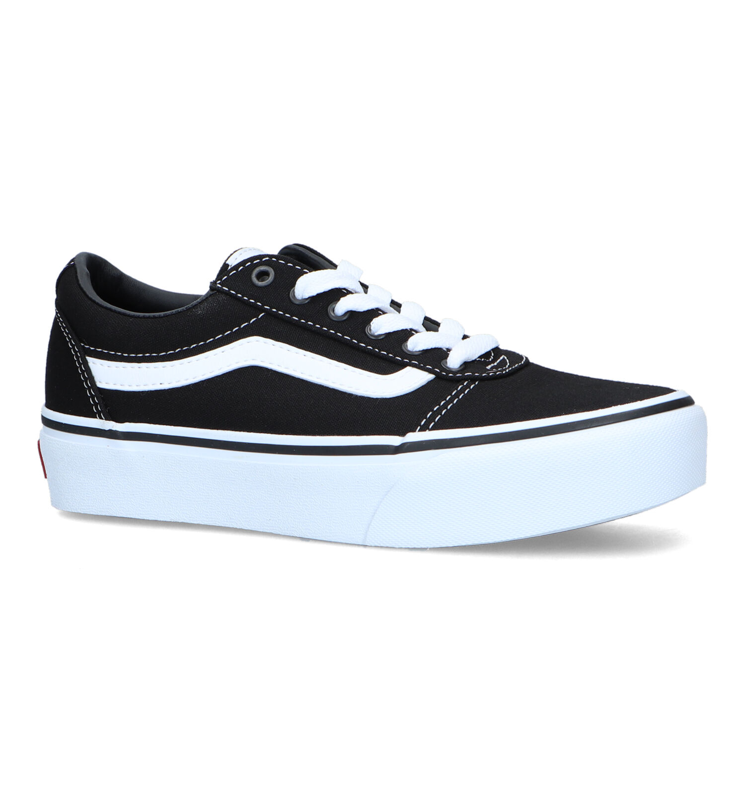 Zwarte vans on sale platform