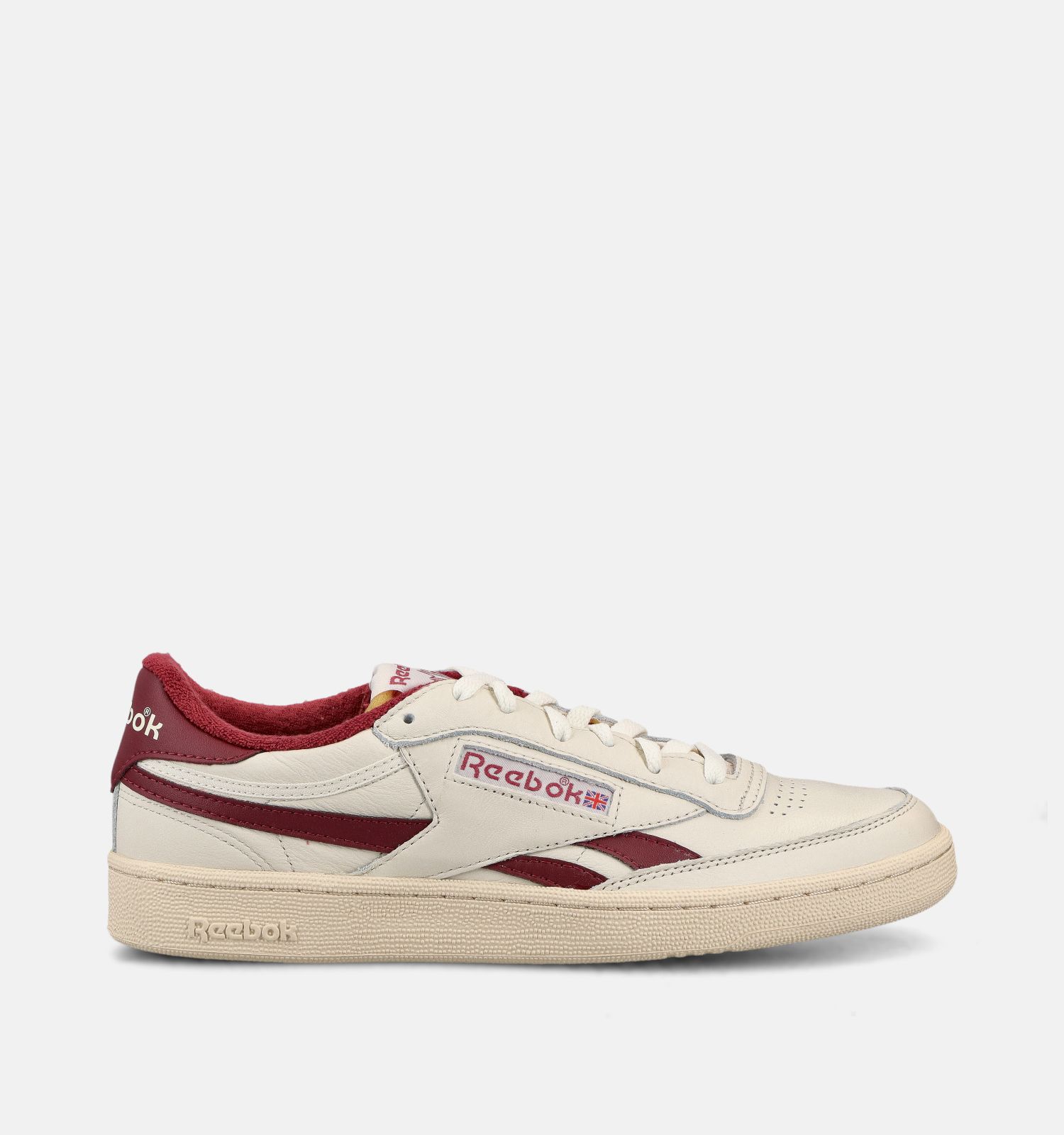 Reebok Club C Revenge Vintage Witte/Bordeaux Sneakers