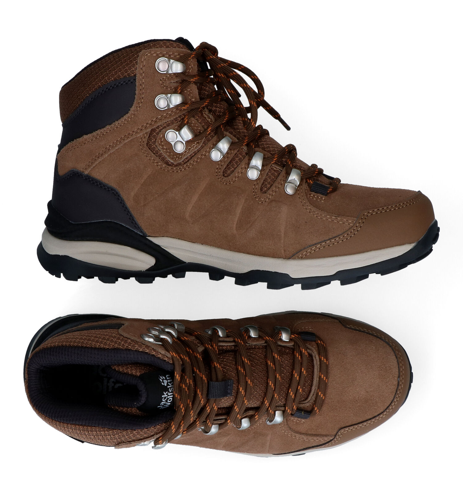 Jack Wolfskin Bruine Wandelschoenen Dames Outdoorschoenen