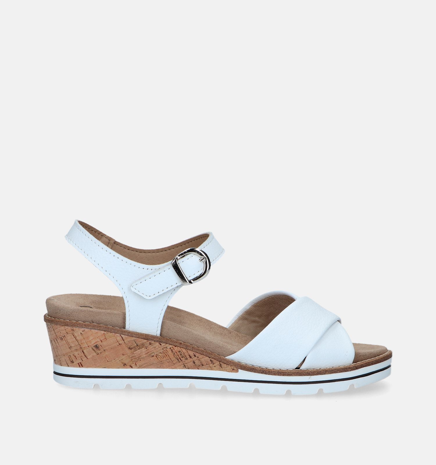 Solemade Klara Witte Sandalen voor steunzolen Dames Sandalen
