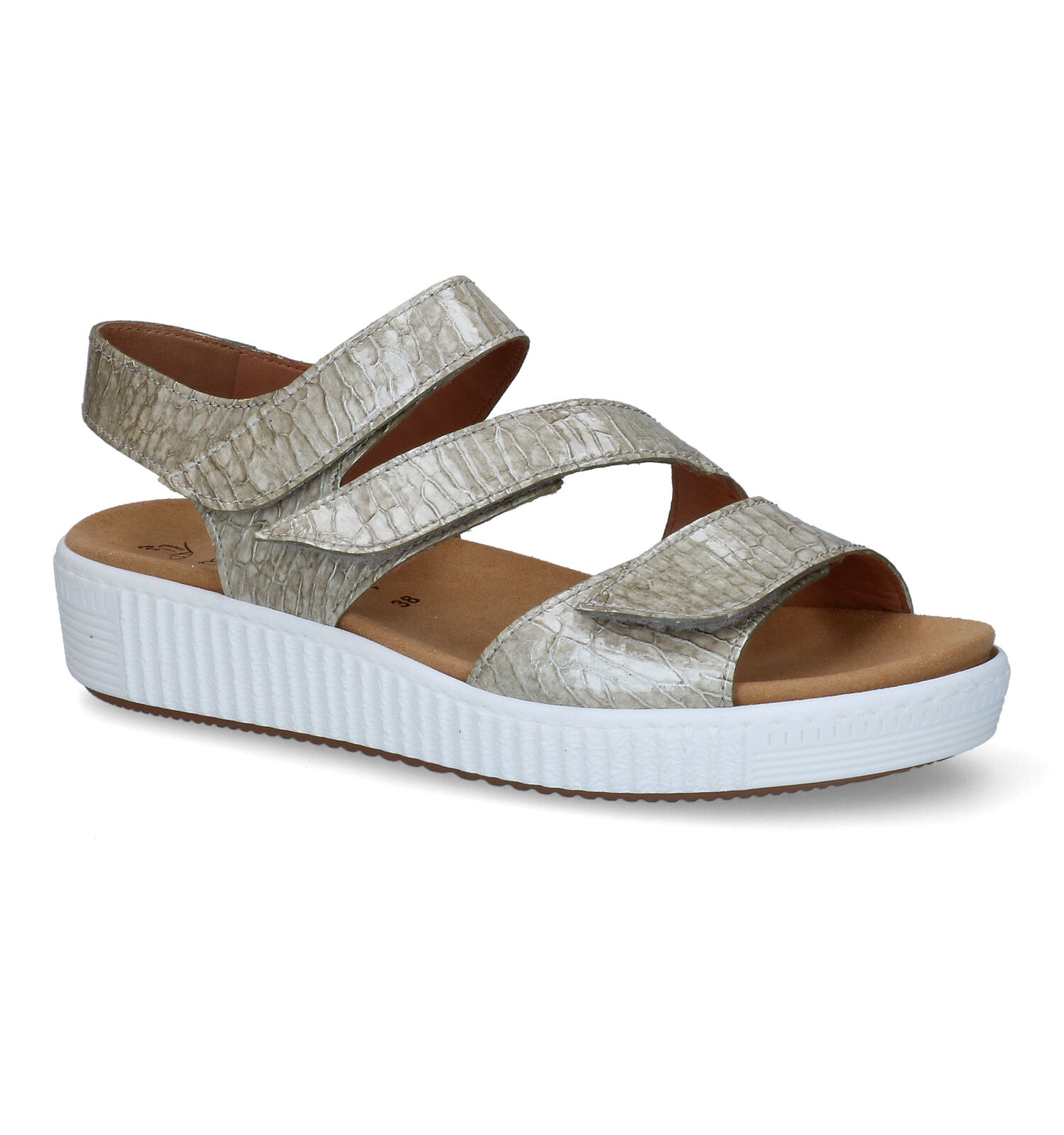 Gabor Best Fitting Taupe Sandalen | TORFS.BE | Gratis verzend en retour