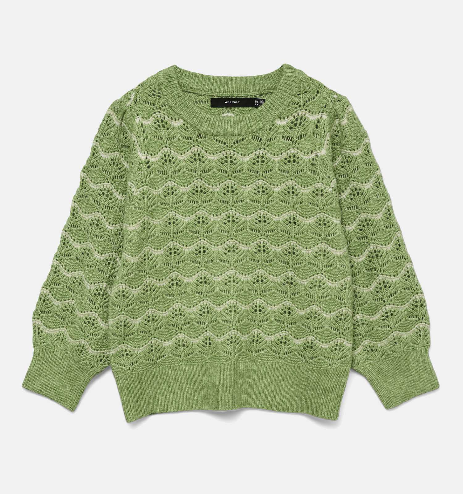 Vero Moda Leonor Stitch Groene Pull
