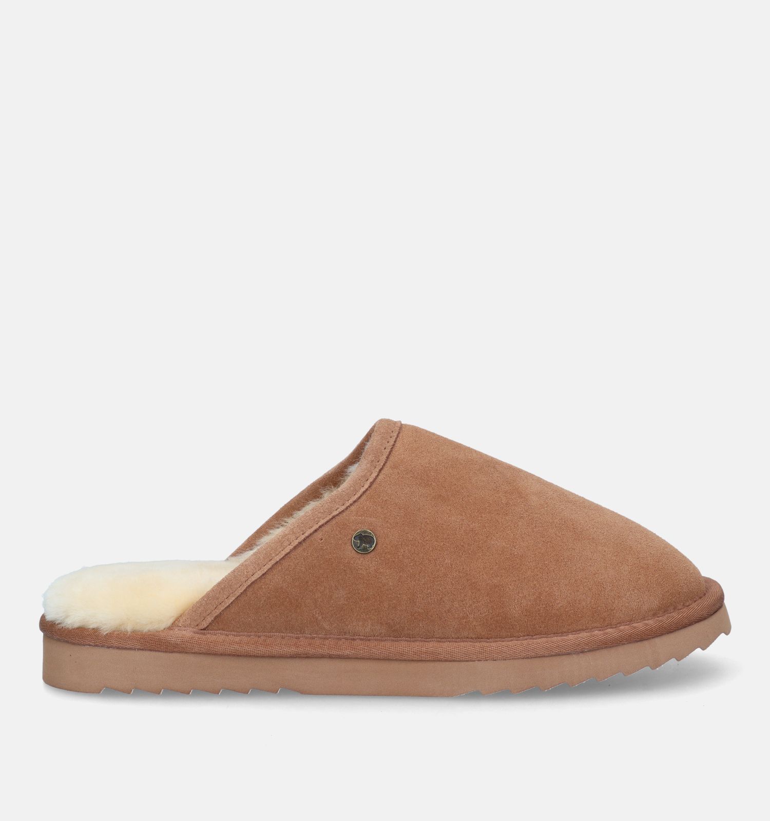 Warmbat Classic Cognac Wollen Pantoffels Heren Pantoffels