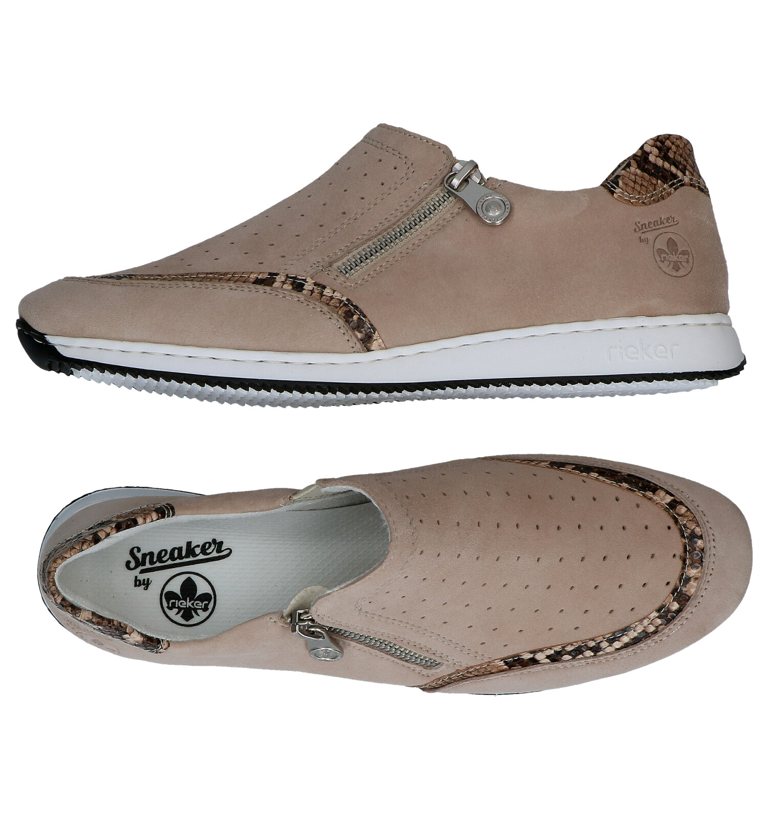 Rieker Taupe Instappers | TORFS.BE | Gratis verzend en retour