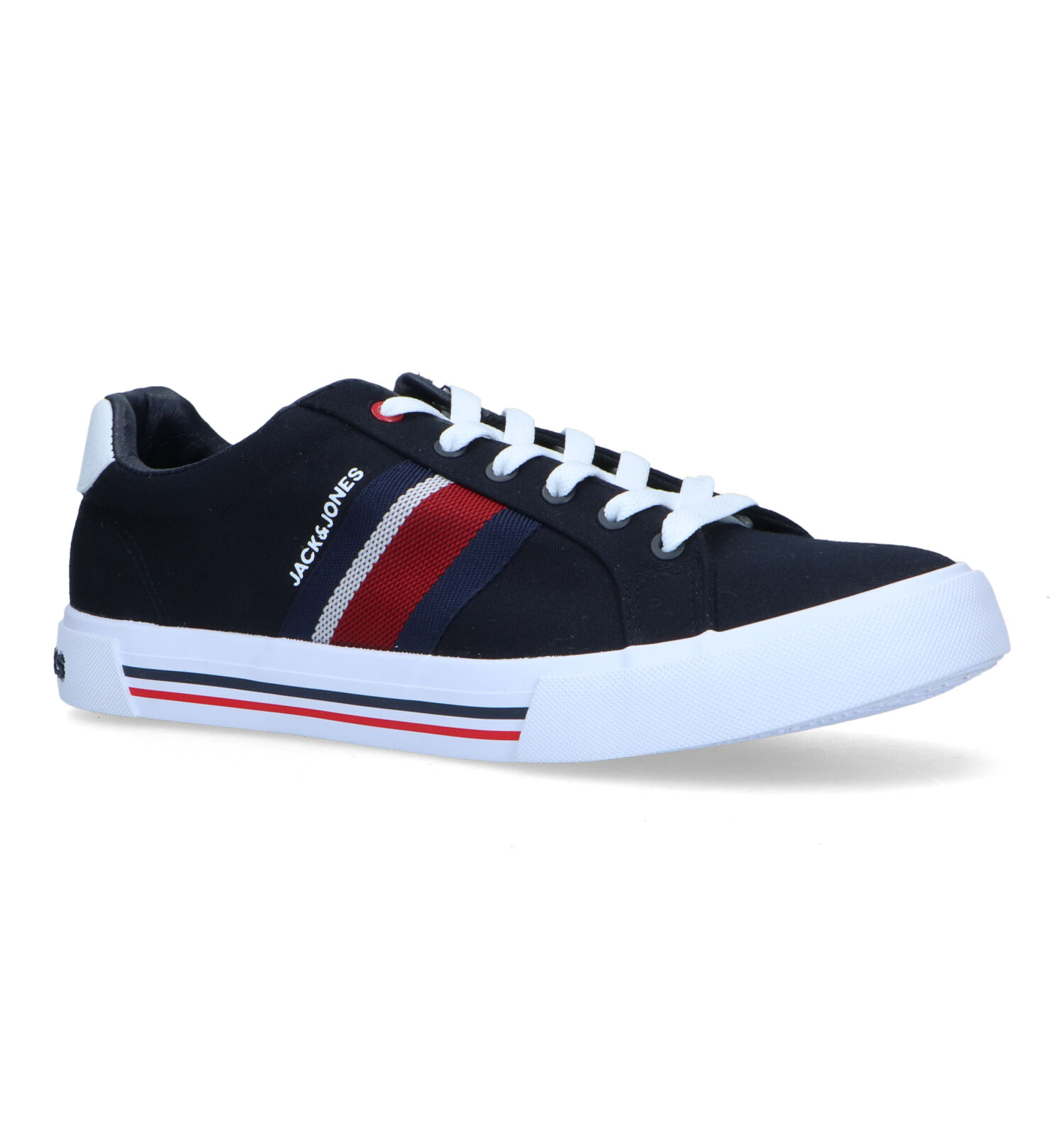 Jack Jones Gorgan Canvas Blauwe Sneakers Heren Lage schoenen