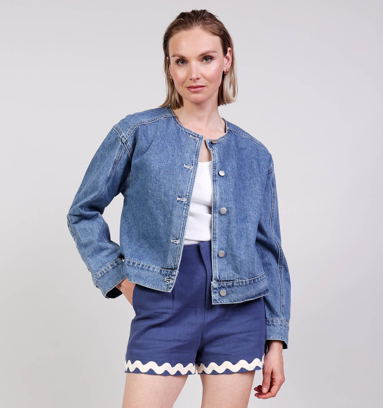 Desires Nelly Denim Blauwe Jeansjas