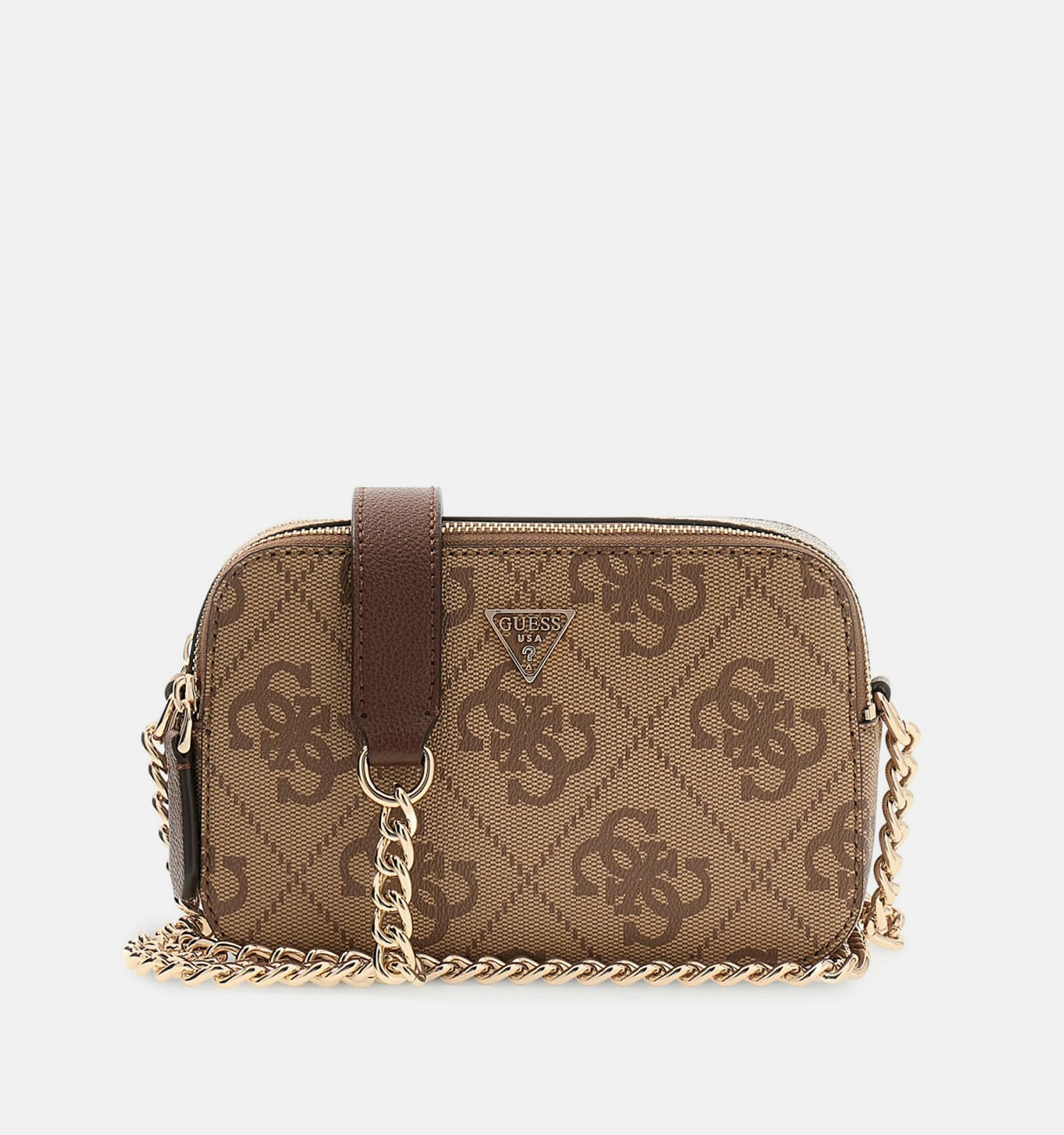 Guess Quattro G Bruine Crossbodytas