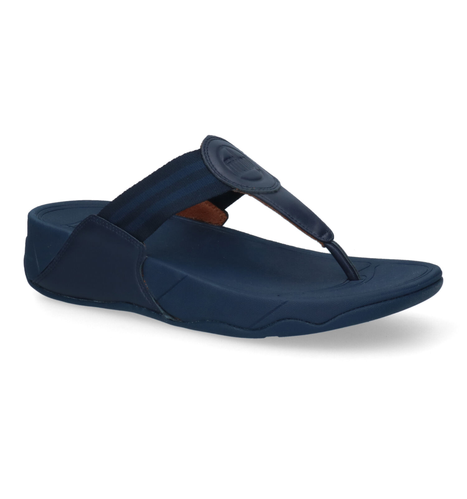 FitFlop Walkstar Wide Fit Webbing Blauwe Teenslippers | TORFS.BE | Gratis  verzend en retour