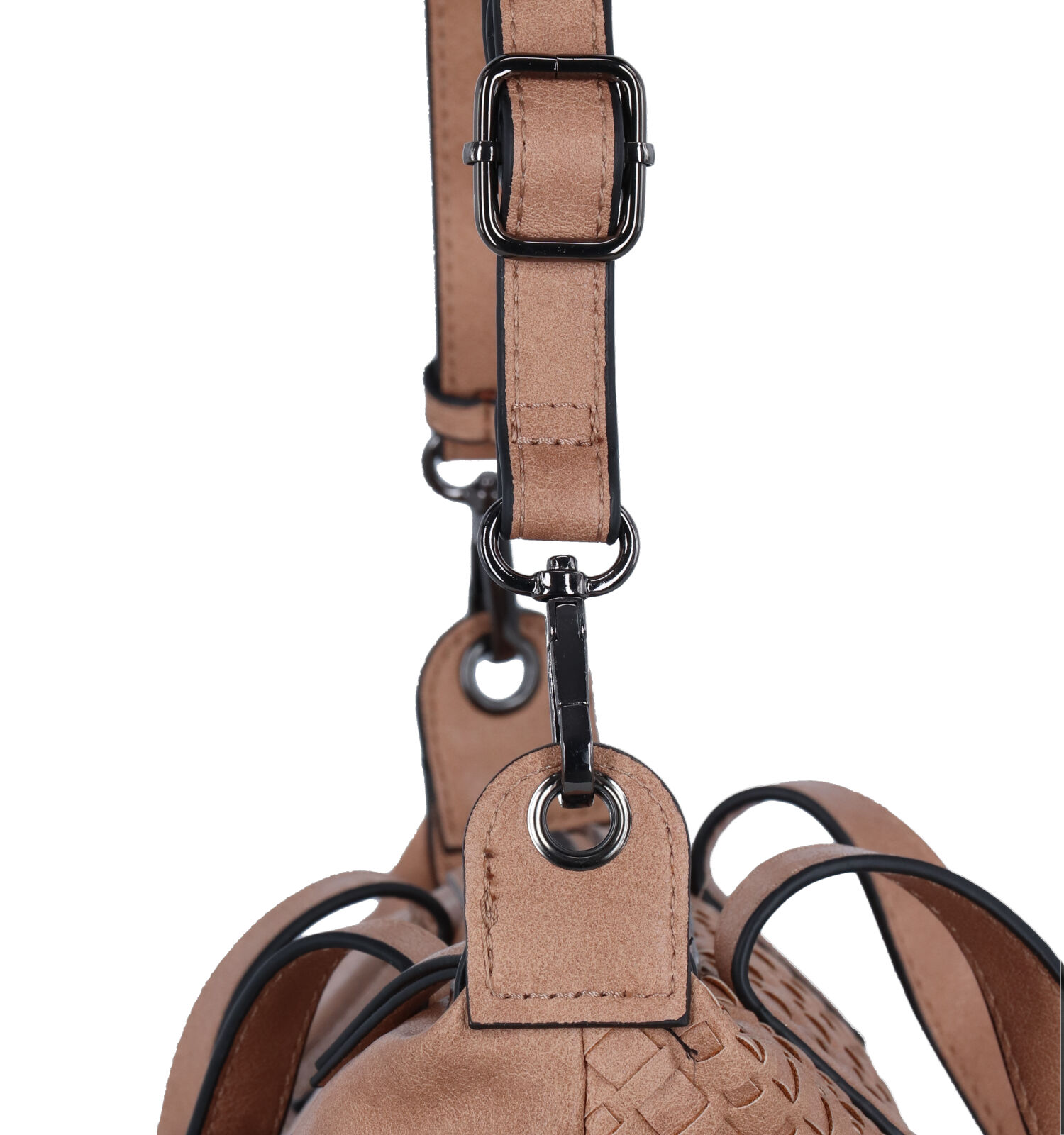 Bolso Bandolera Tamaris Jelena - Color Arena (marrón Claro), Aprox. 34x29x14 Cm - Material: Poliuretano Y Poliéster - Correas Ajustables Y Extraíbles