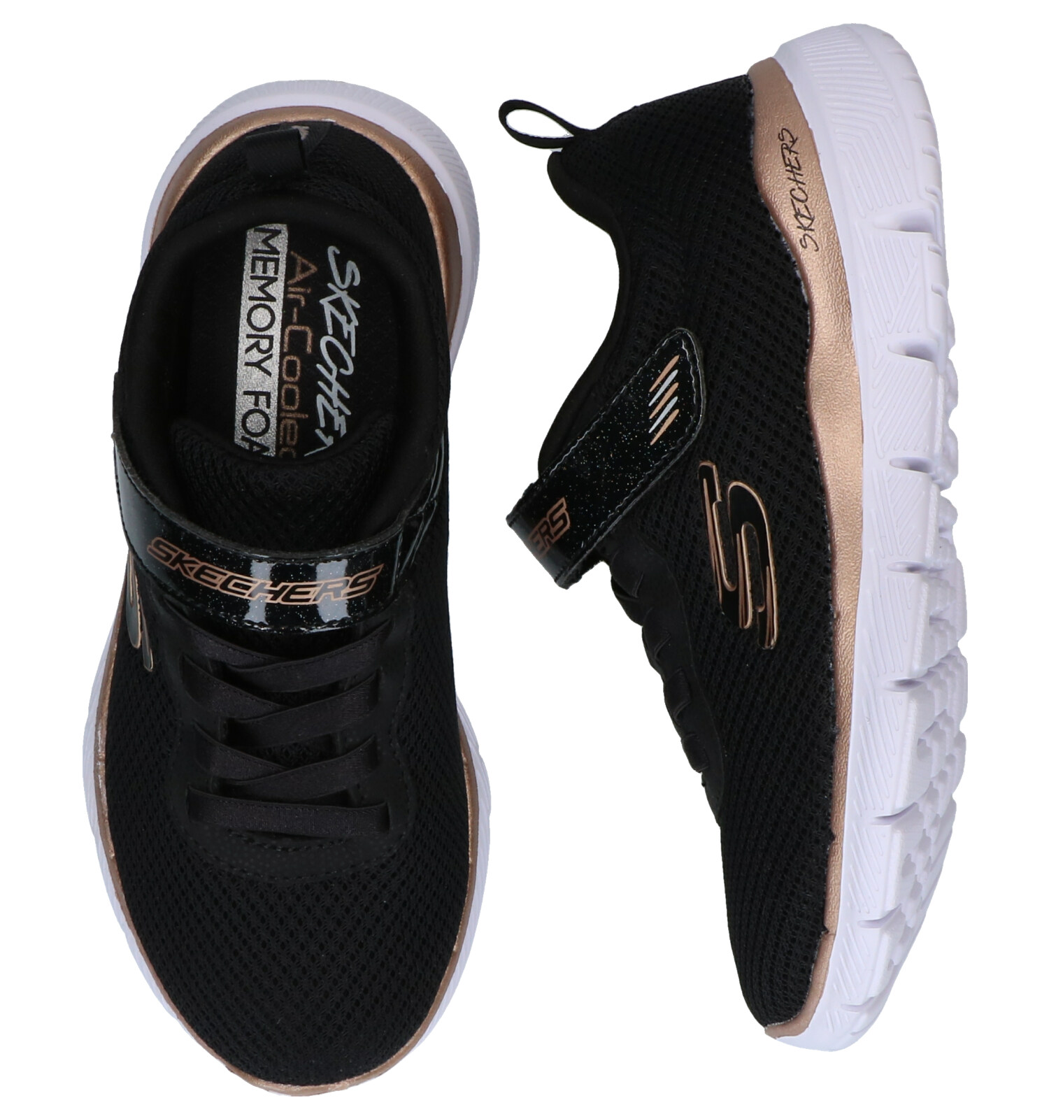 Skechers Skech Appeal Zwarte Sneakers | TORFS.BE | Gratis verzend en retour