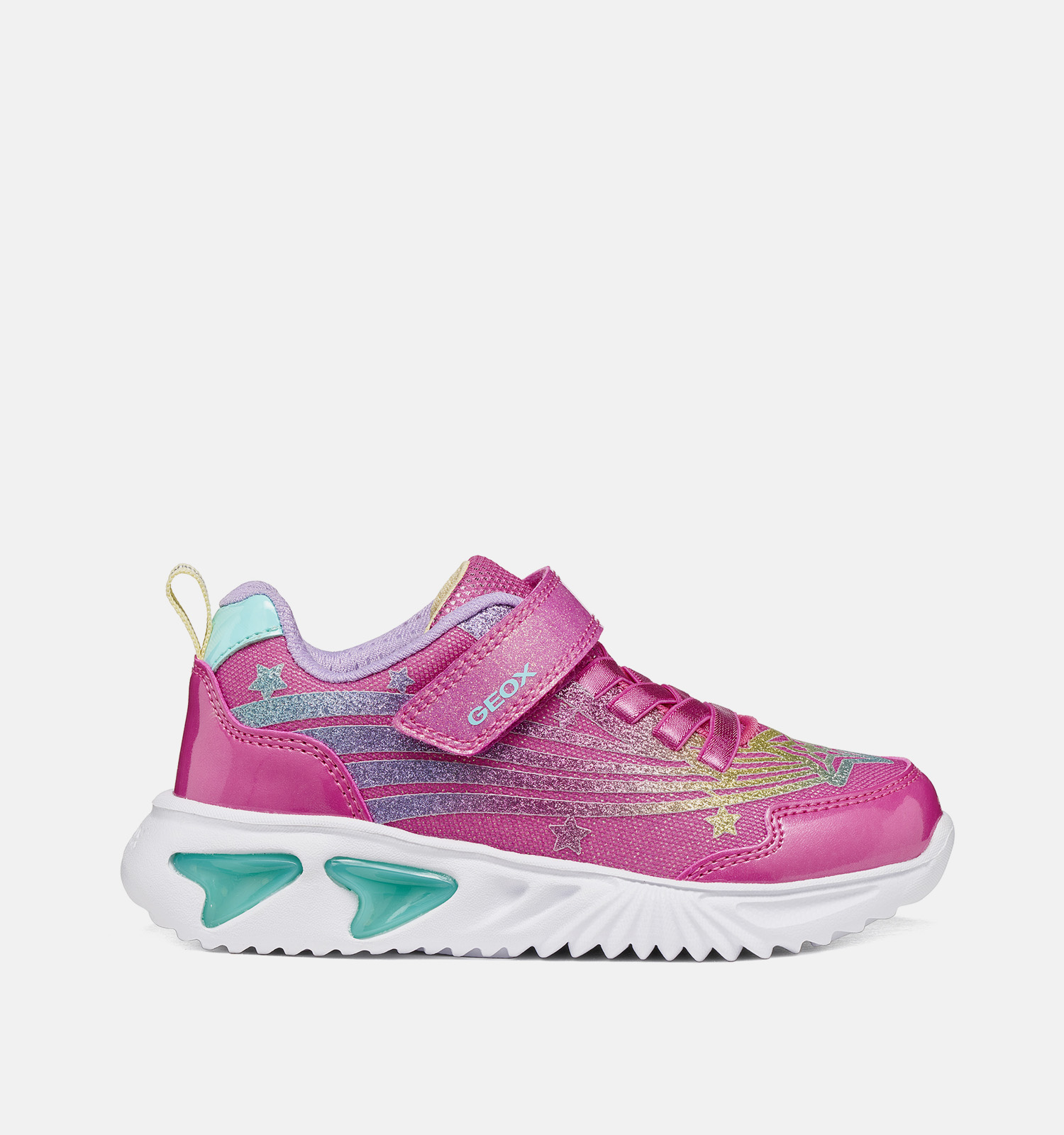 Geox Assister Baskets basses en Fuchsia/Rose
