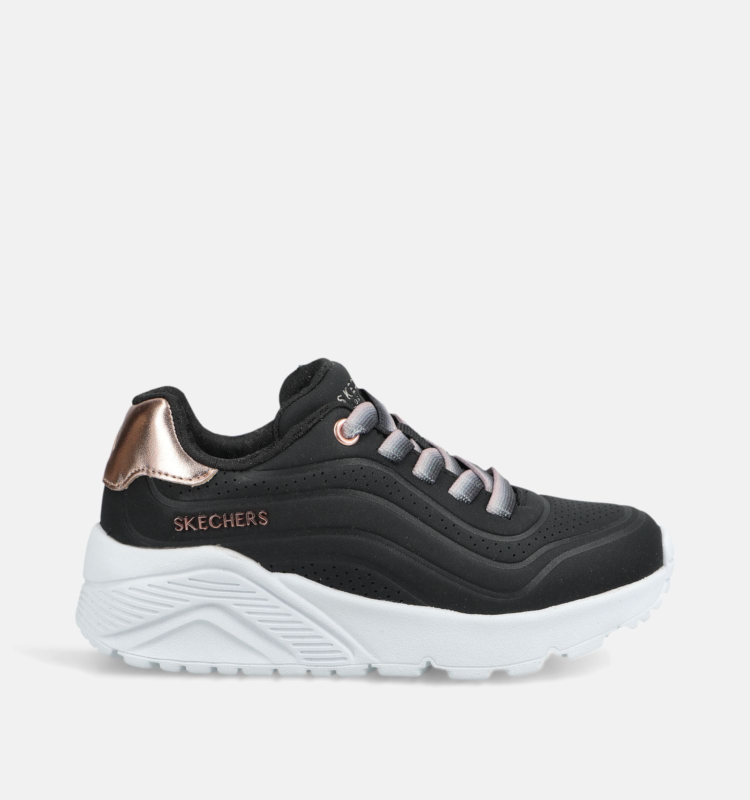 Skechers Uno Lite Baskets basses en Noir