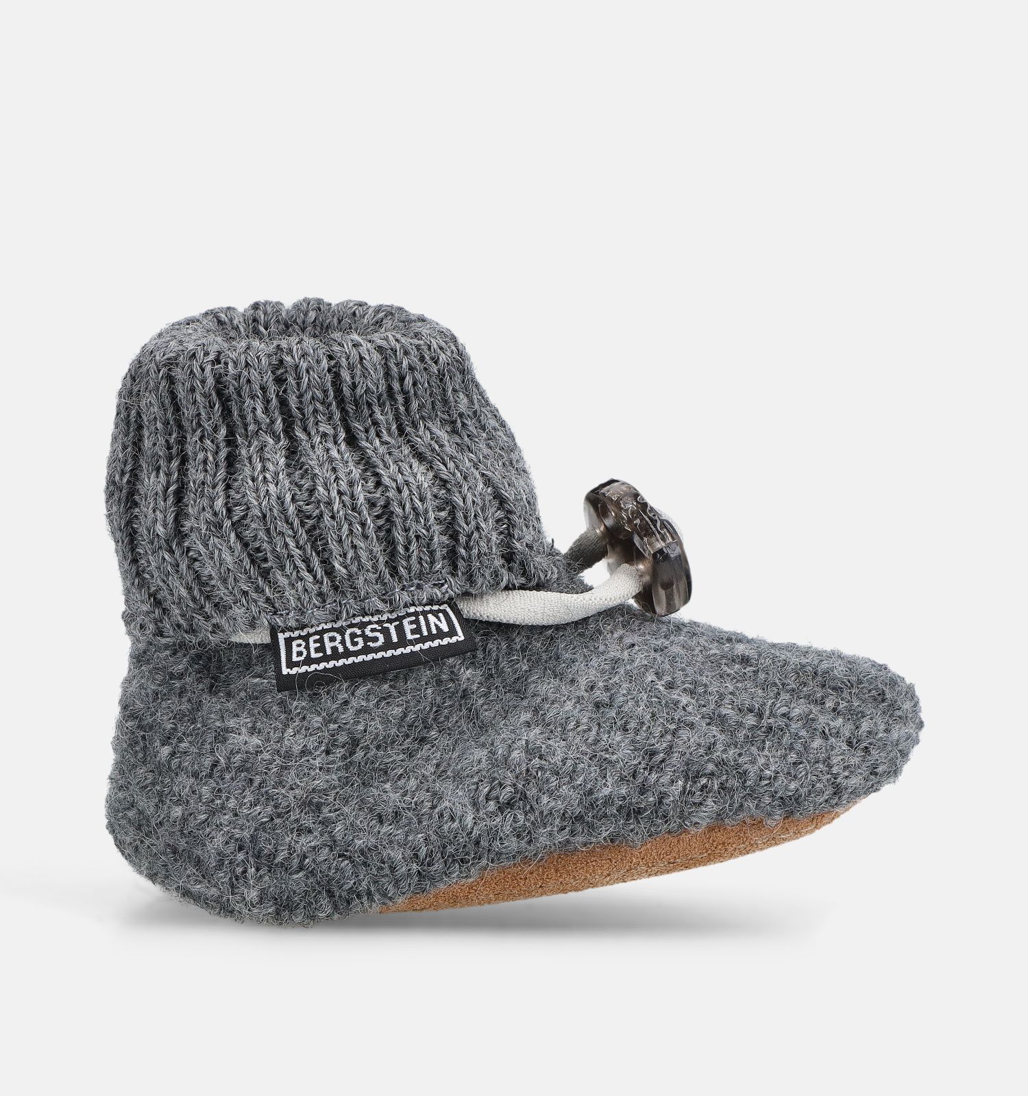 Bergstein Cozy Baby Grijze Gesloten Babypantoffels