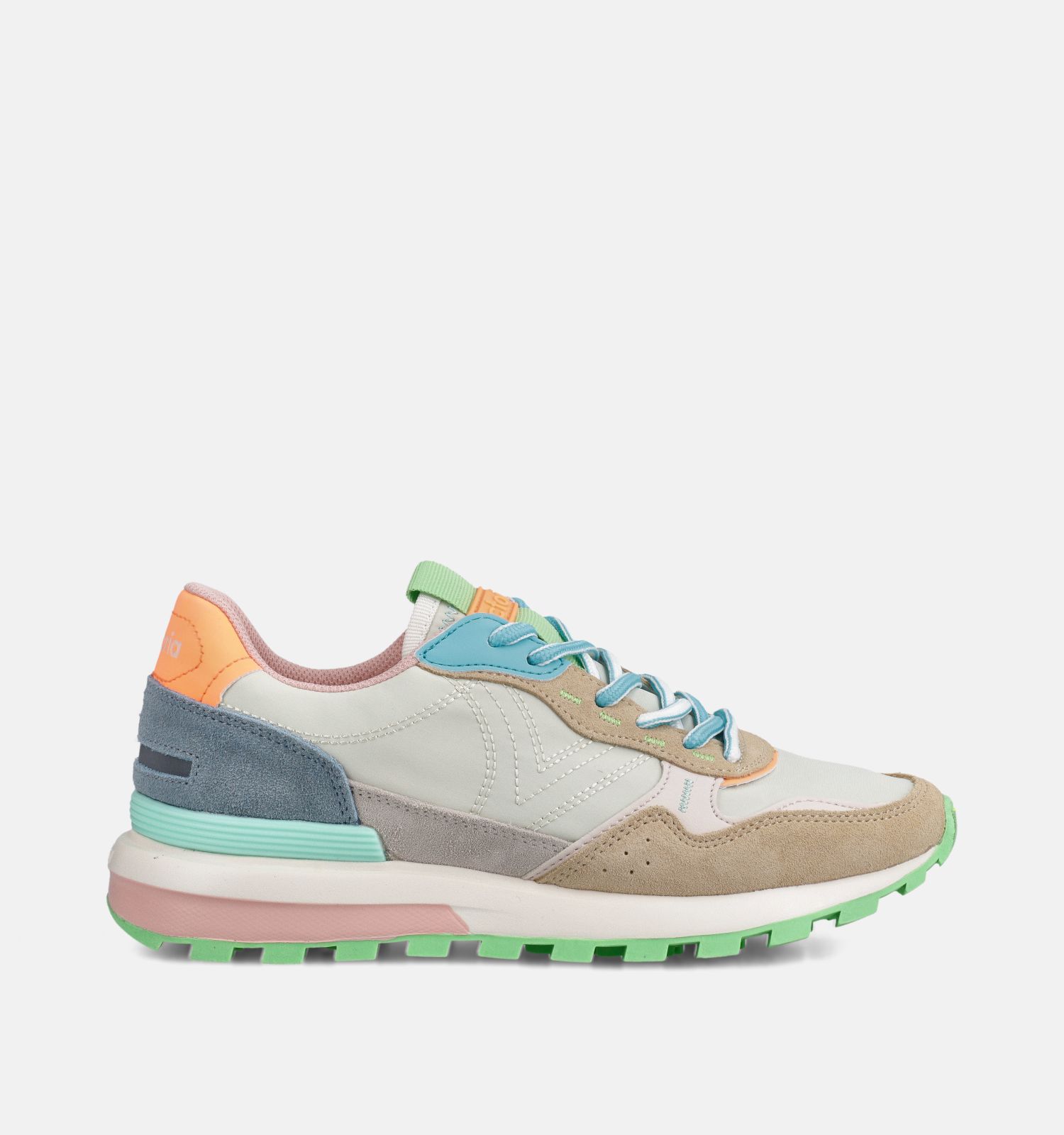 Victoria Ecru Sneakers Colorblock
