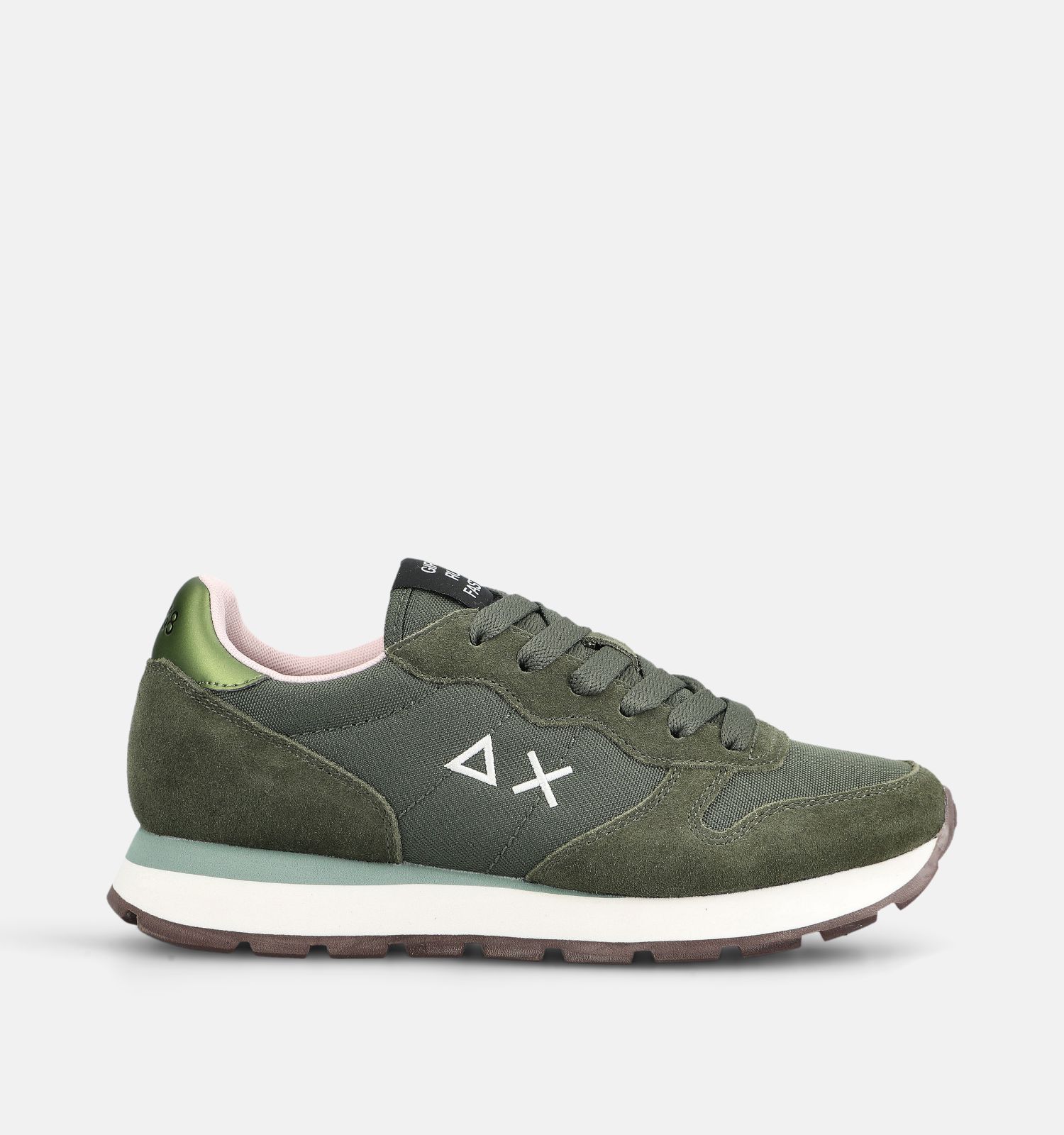 Sun68 Ally Solid Baskets en Vert kaki