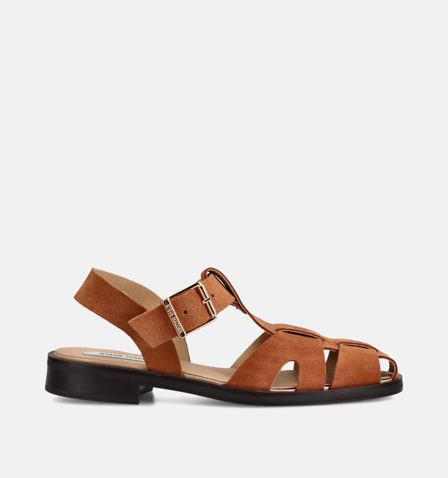 Steve Madden Nado Sandales plates en Cognac