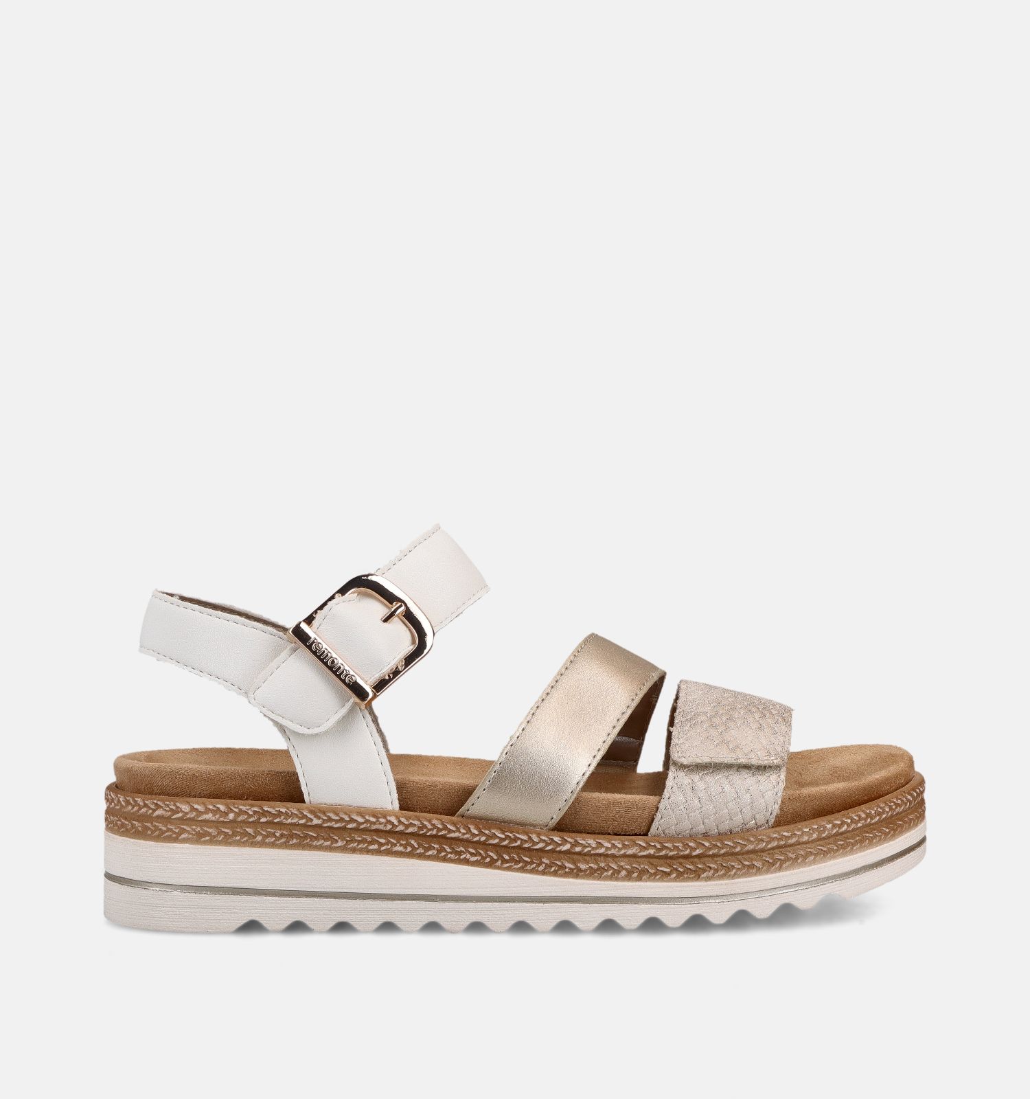 Remonte Witte Sandalen voor Steunzolen