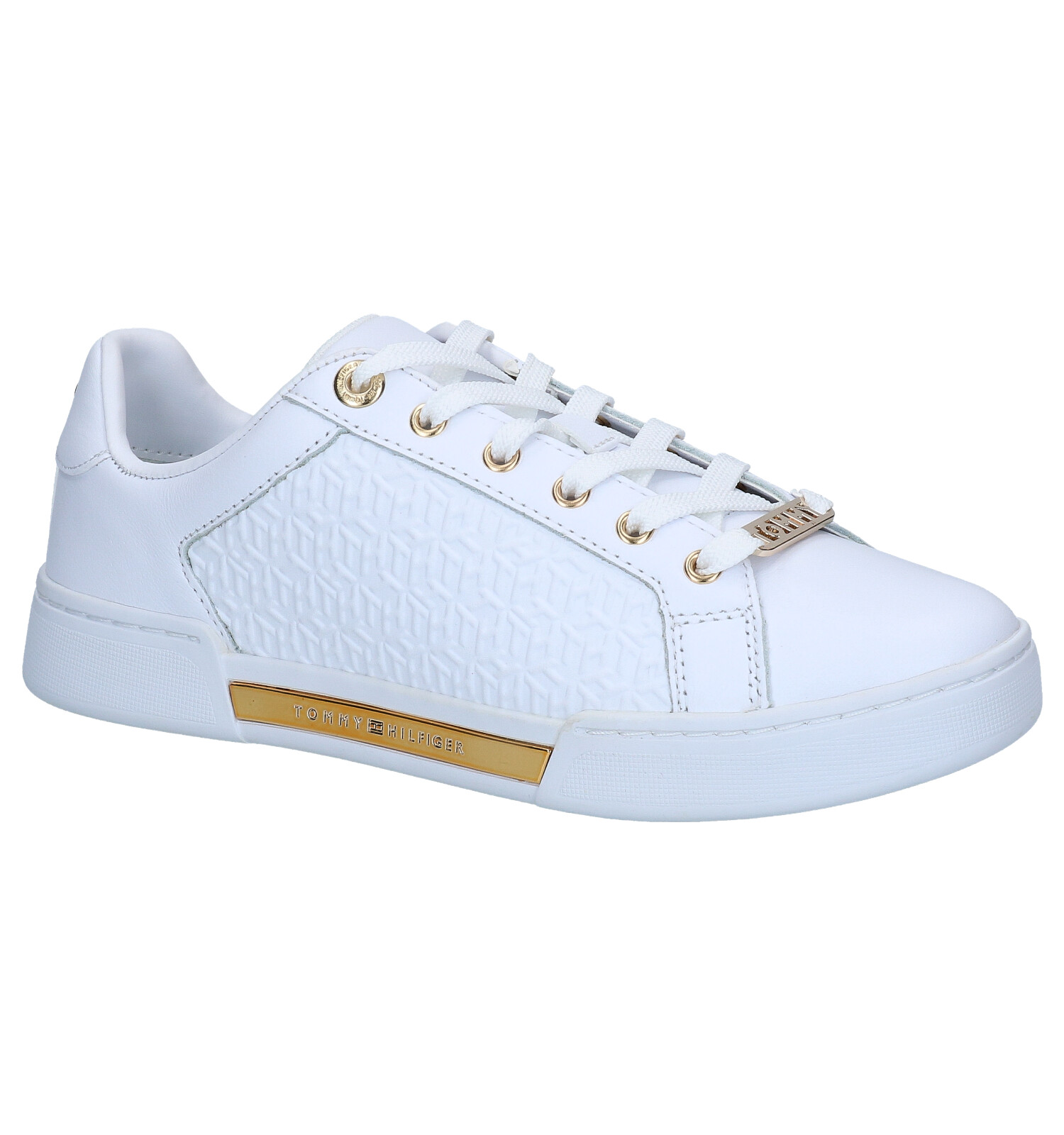 Tommy Hilfiger Witte Veterschoenen | TORFS.BE | Gratis verzend en retour