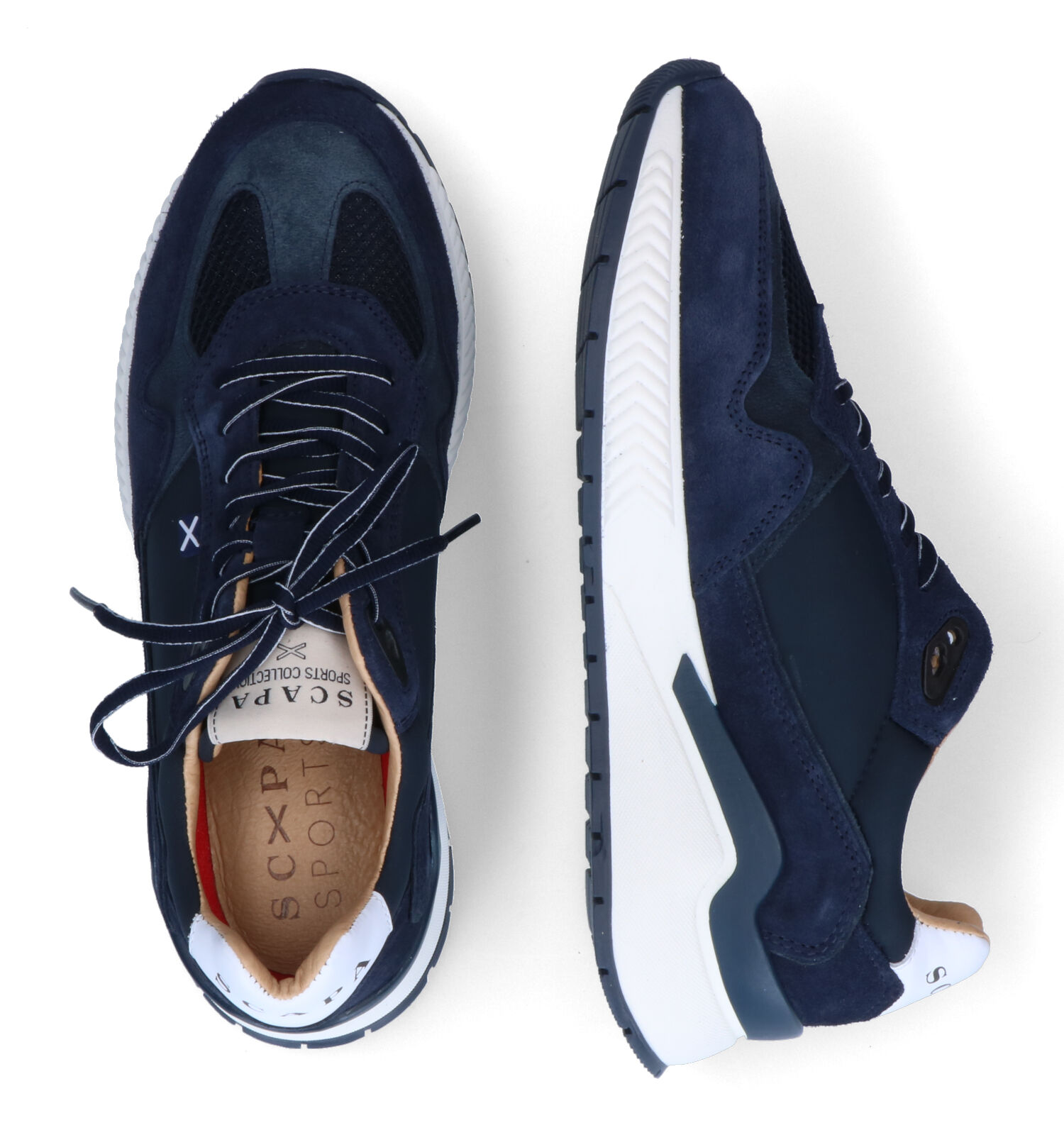 Whirlpool Kiezelsteen mannelijk Scapa Blauwe Casual Schoenen | Heren Lage schoenen