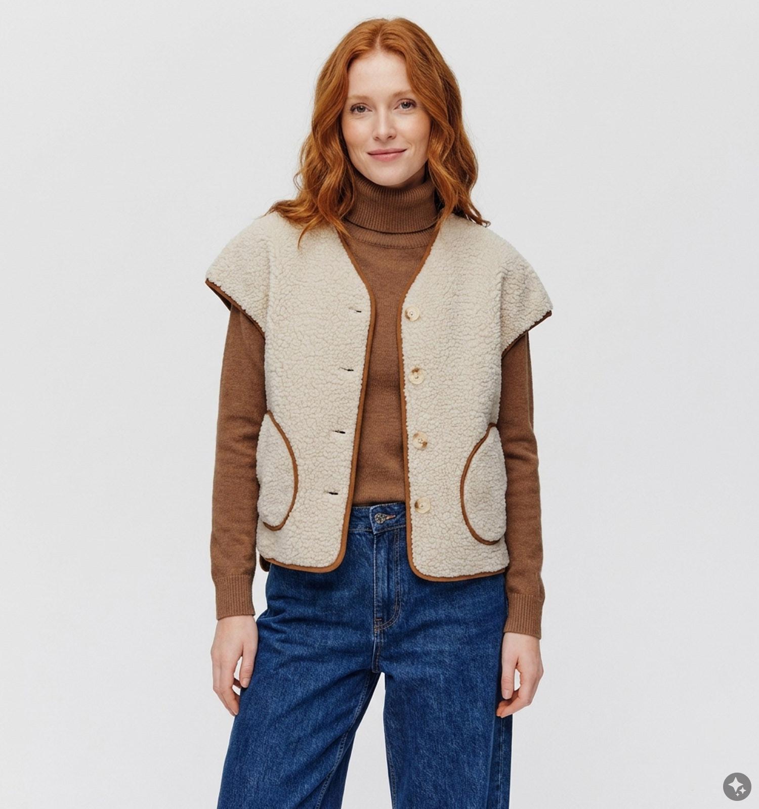 Laurent David Ecru Bodywarmer