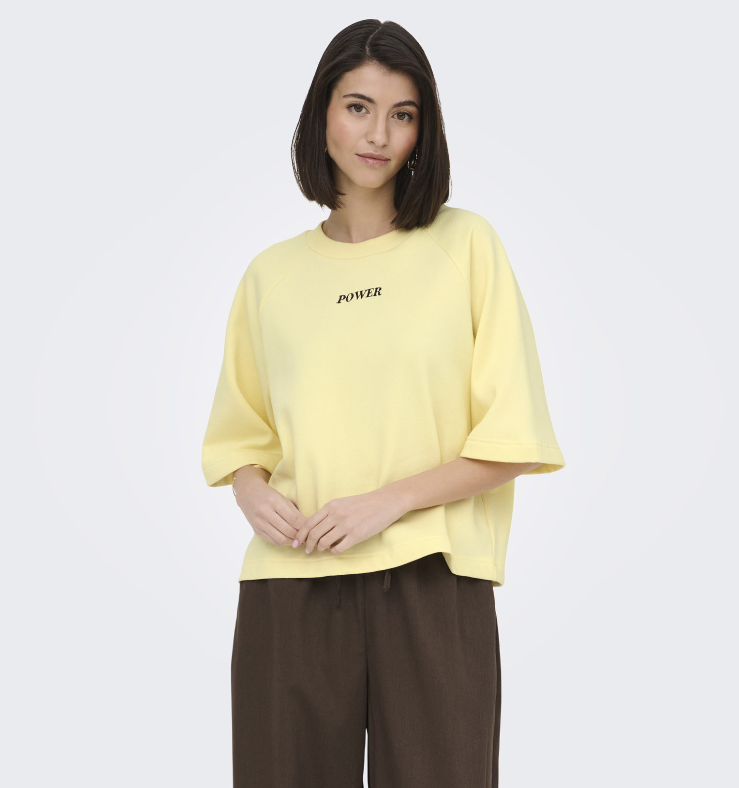 JDY Olivia 2/4 Power Gele T-shirt