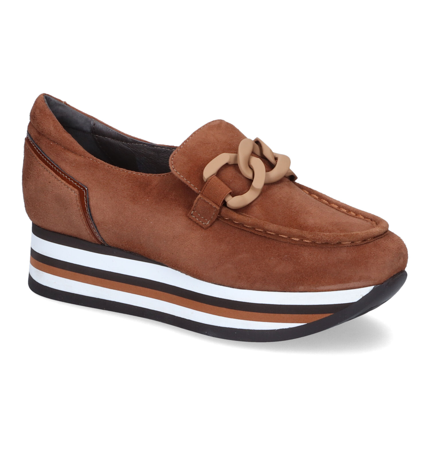 onszelf Smederij Atticus Softwaves Cognac Instappers | Dames Lage schoenen