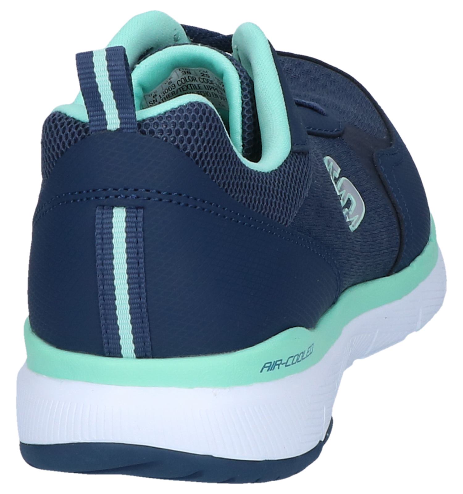 skechers memory foam bleu
