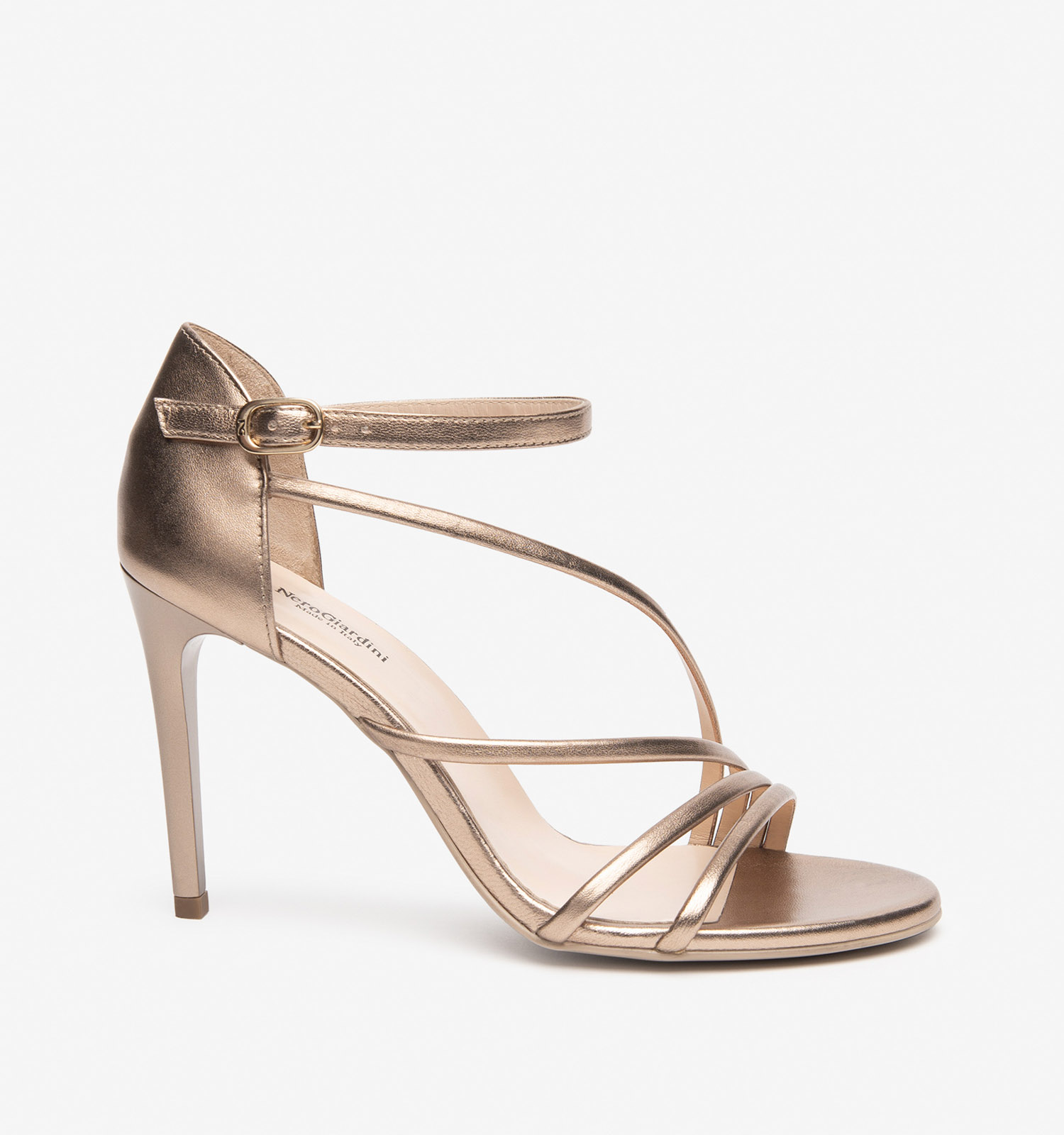 NeroGiardini Gouden Sandalen met Hak